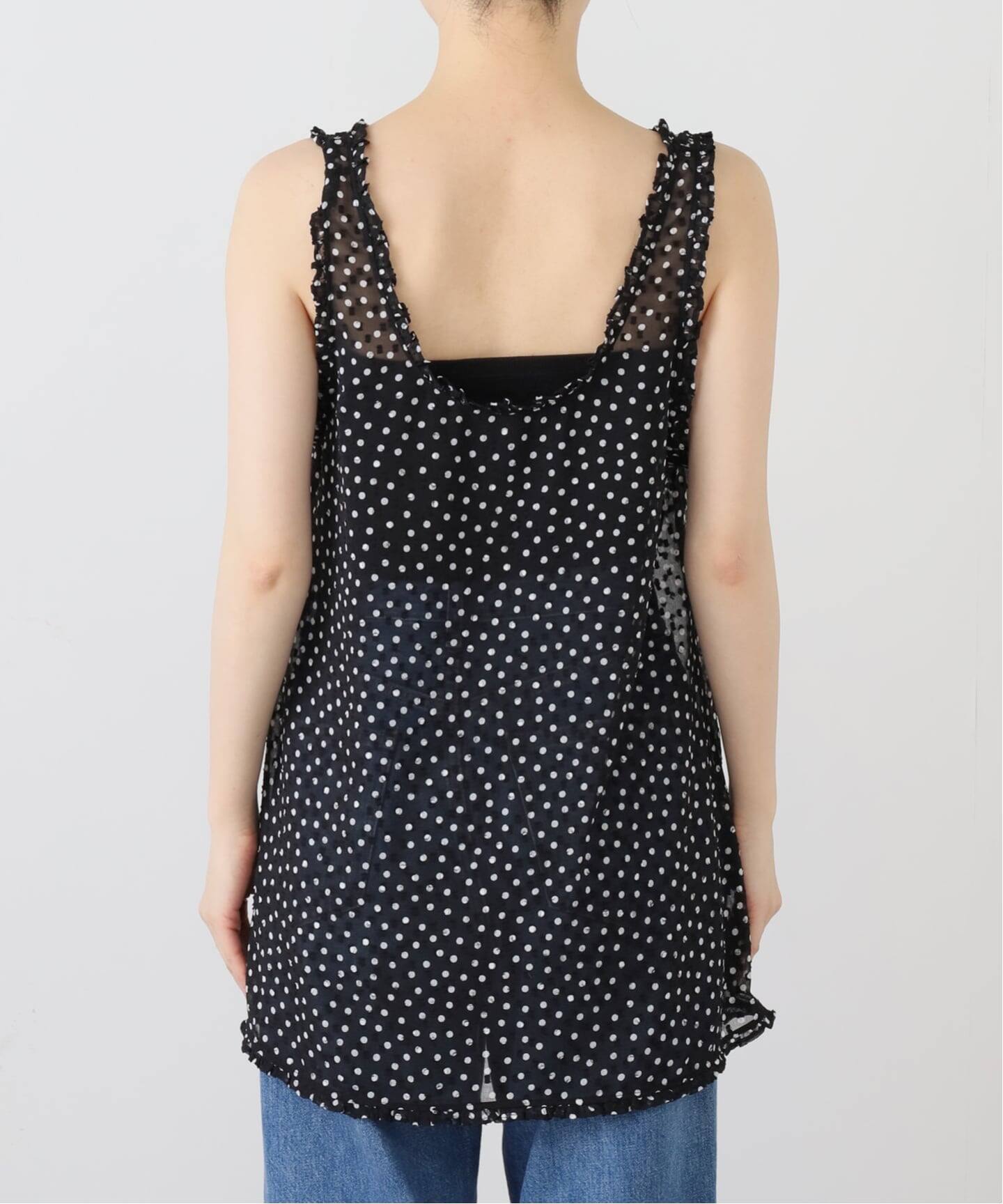 IENA LA BOUCLE シアードットタンクブラウス（シャツ／ブラウス