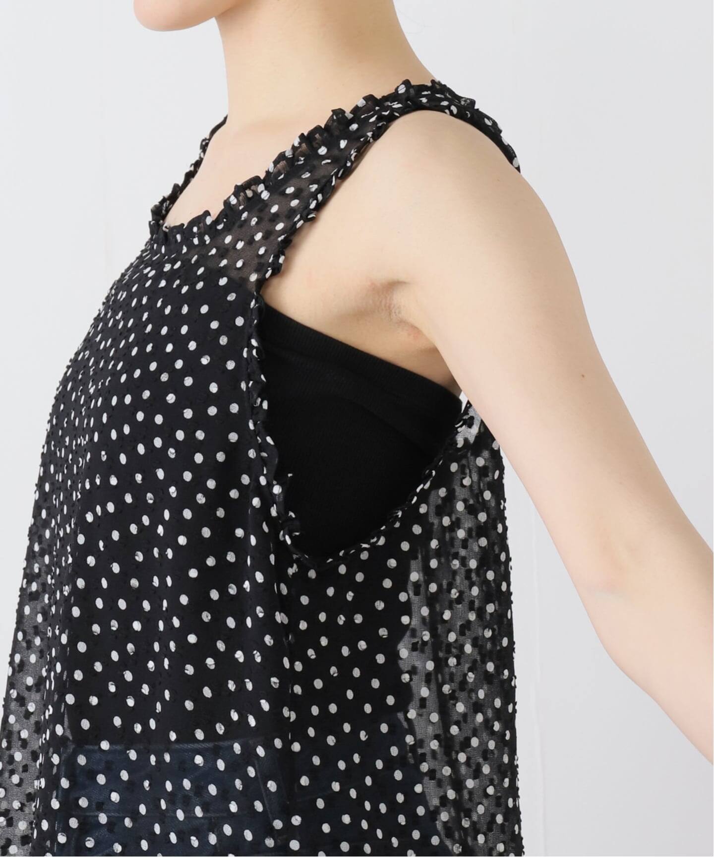 IENA LA BOUCLE シアードットタンクブラウス（シャツ／ブラウス