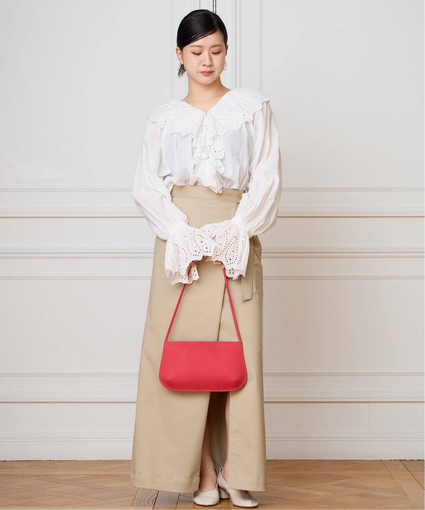 IENA LA BOUCLEチュールフリルブラウス IENA LA BOUCLE シアーフリルブラウス（シャツ／ブラウス）｜IENA
