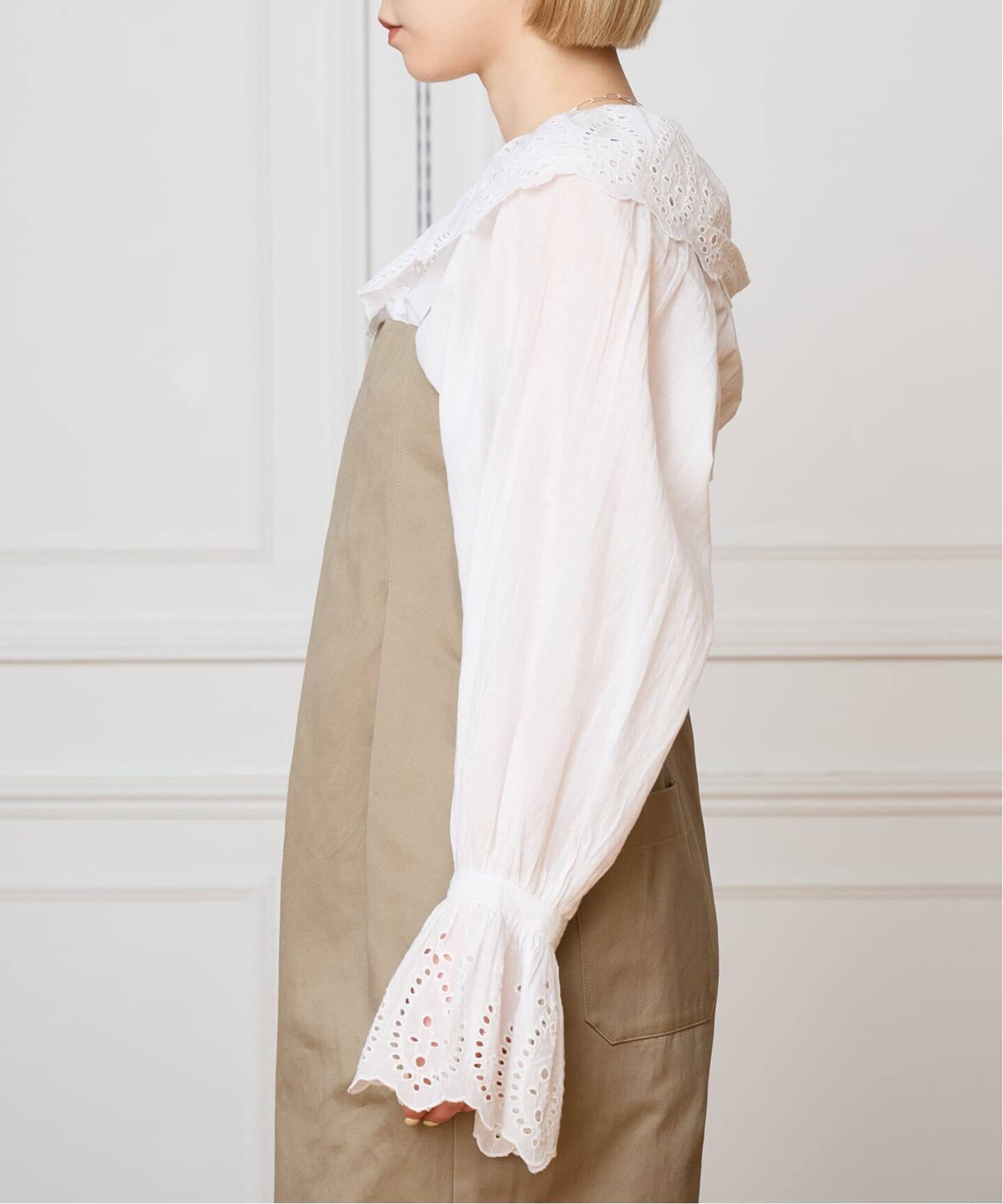 IENA LA BOUCLE シアーフリルブラウス（シャツ／ブラウス）｜IENA