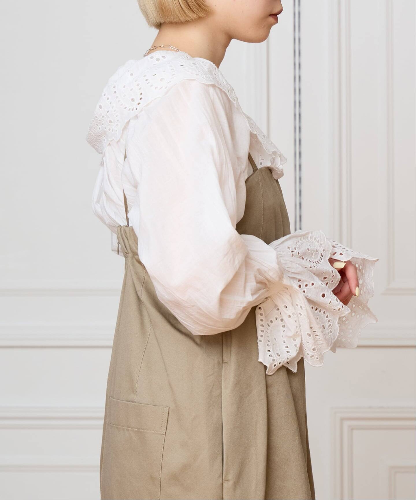 IENA LA BOUCLE シアーフリルブラウス（シャツ／ブラウス）｜IENA