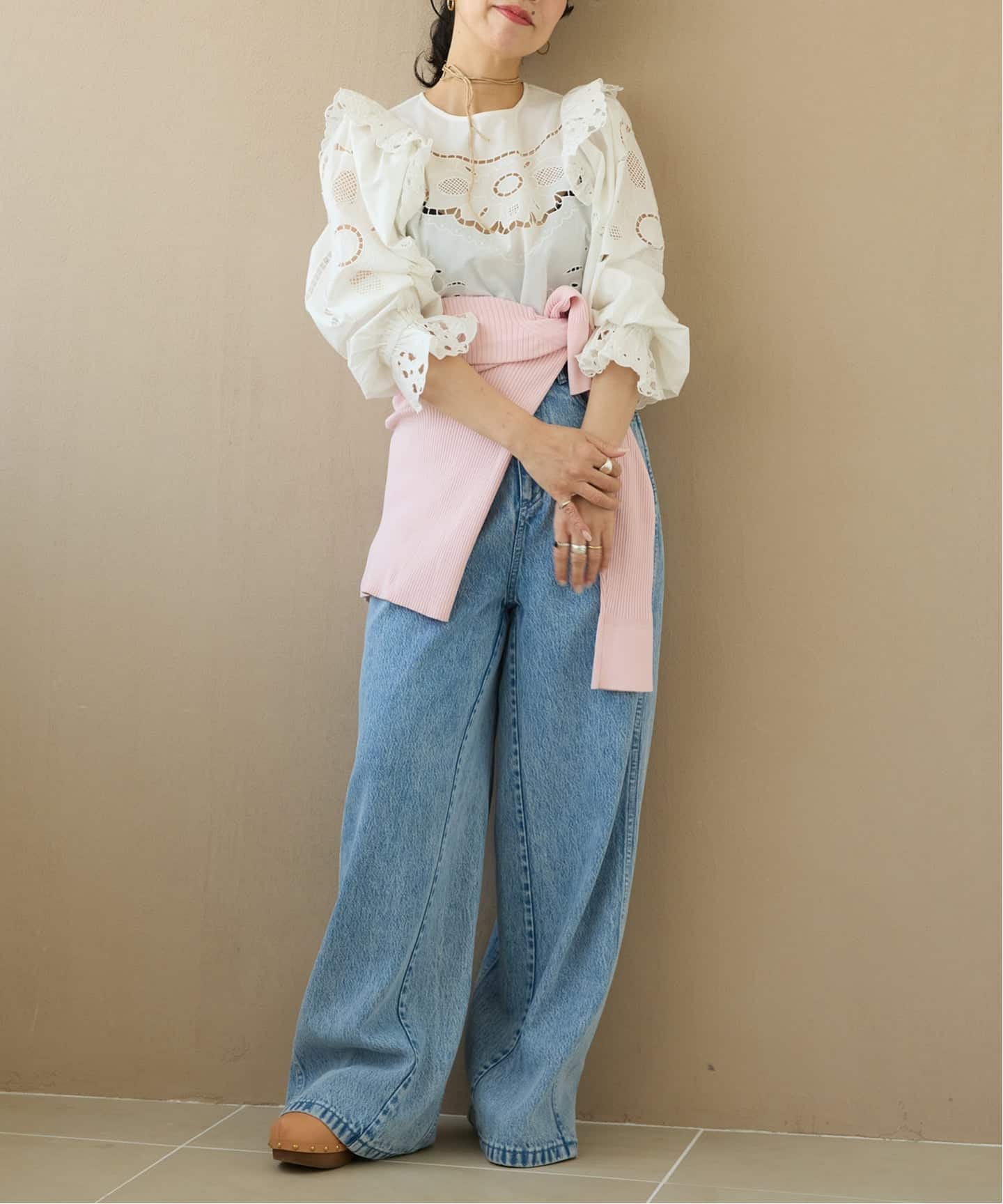 IENA LA BOUCLE カットワークブロードブラウス ¥23,100税込 IENA LA BOUCLE カットワークブロードブラウス（シャツ／ブラウス