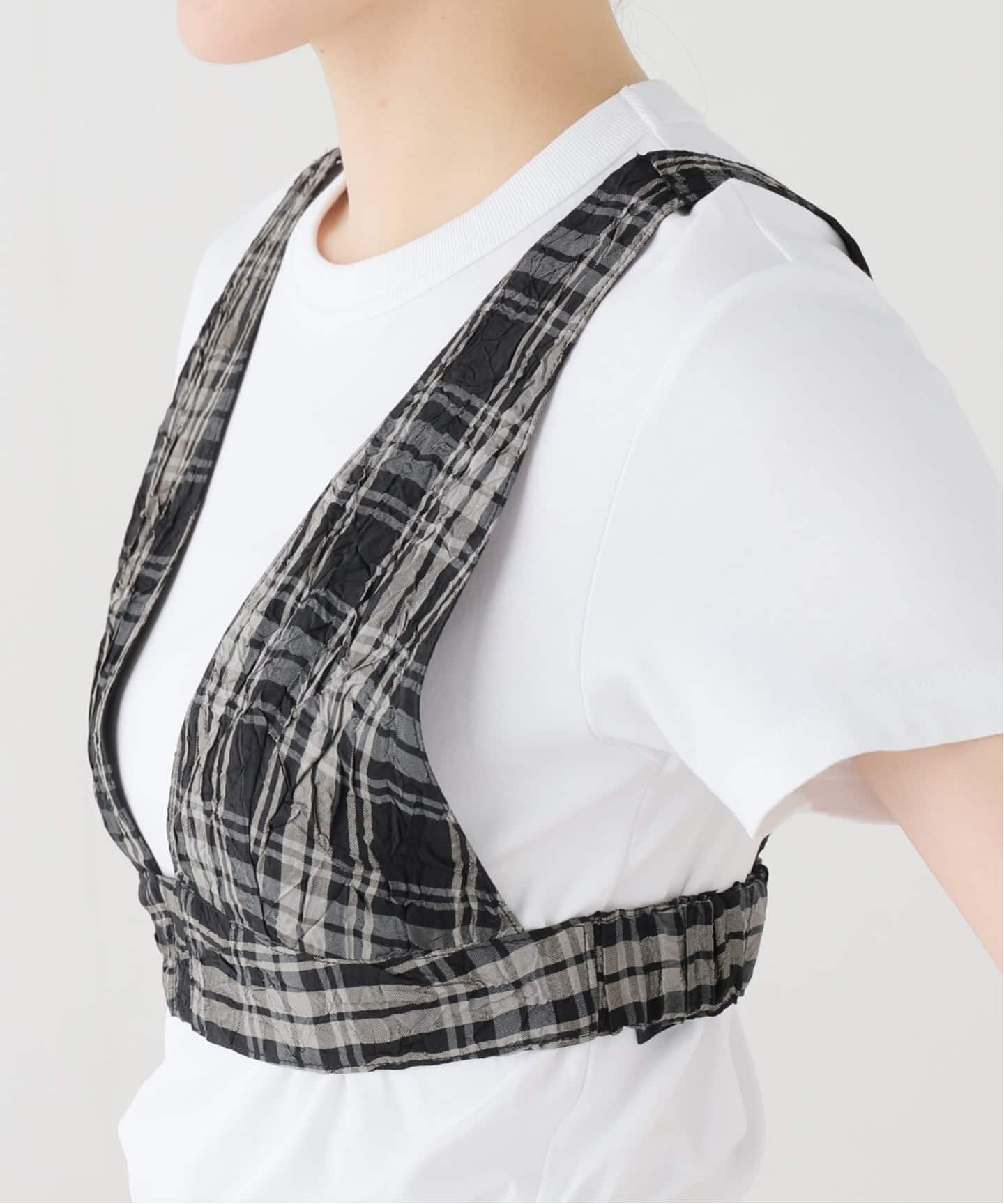 IENA LA BOUCLE キャッチワッシャーチェックビスチェ（その他トップス