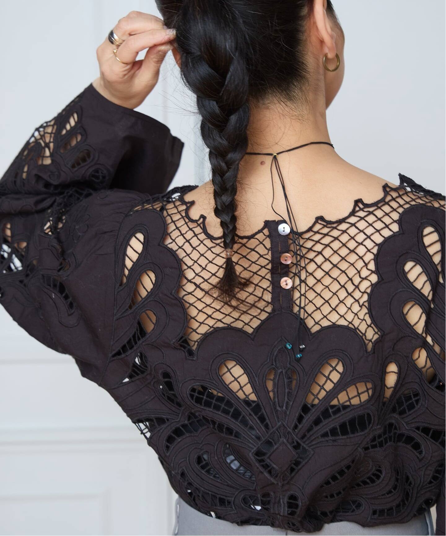 IENA LA BOUCLE カットワーク刺繍ブラウス（シャツ／ブラウス）｜IENA 