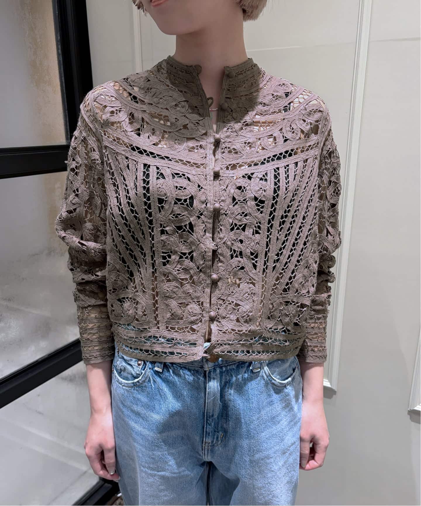 追加予約》IENA LA BOUCLE バテンレースブラウス（シャツ／ブラウス