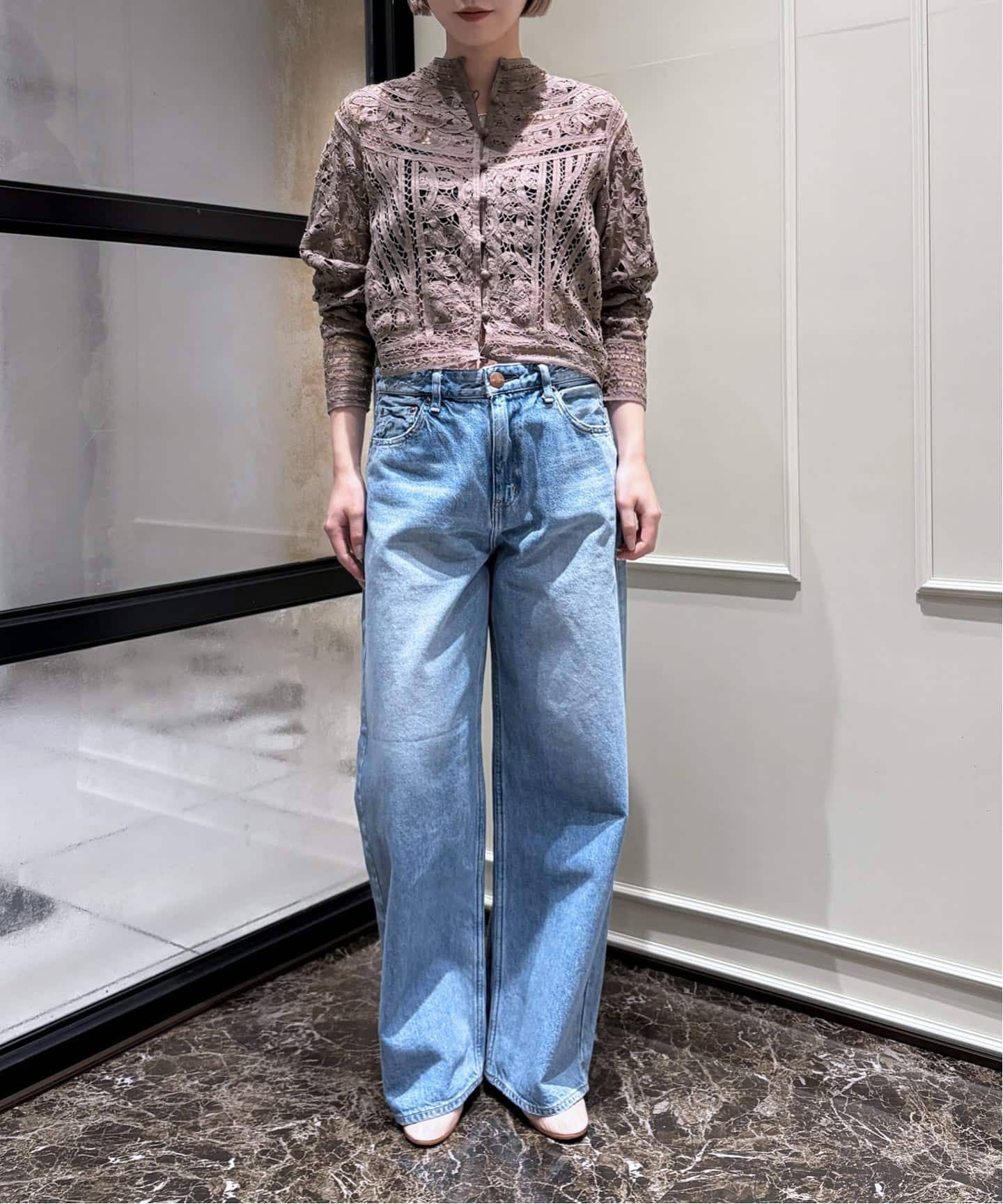 追加予約》IENA LA BOUCLE バテンレースブラウス（シャツ／ブラウス