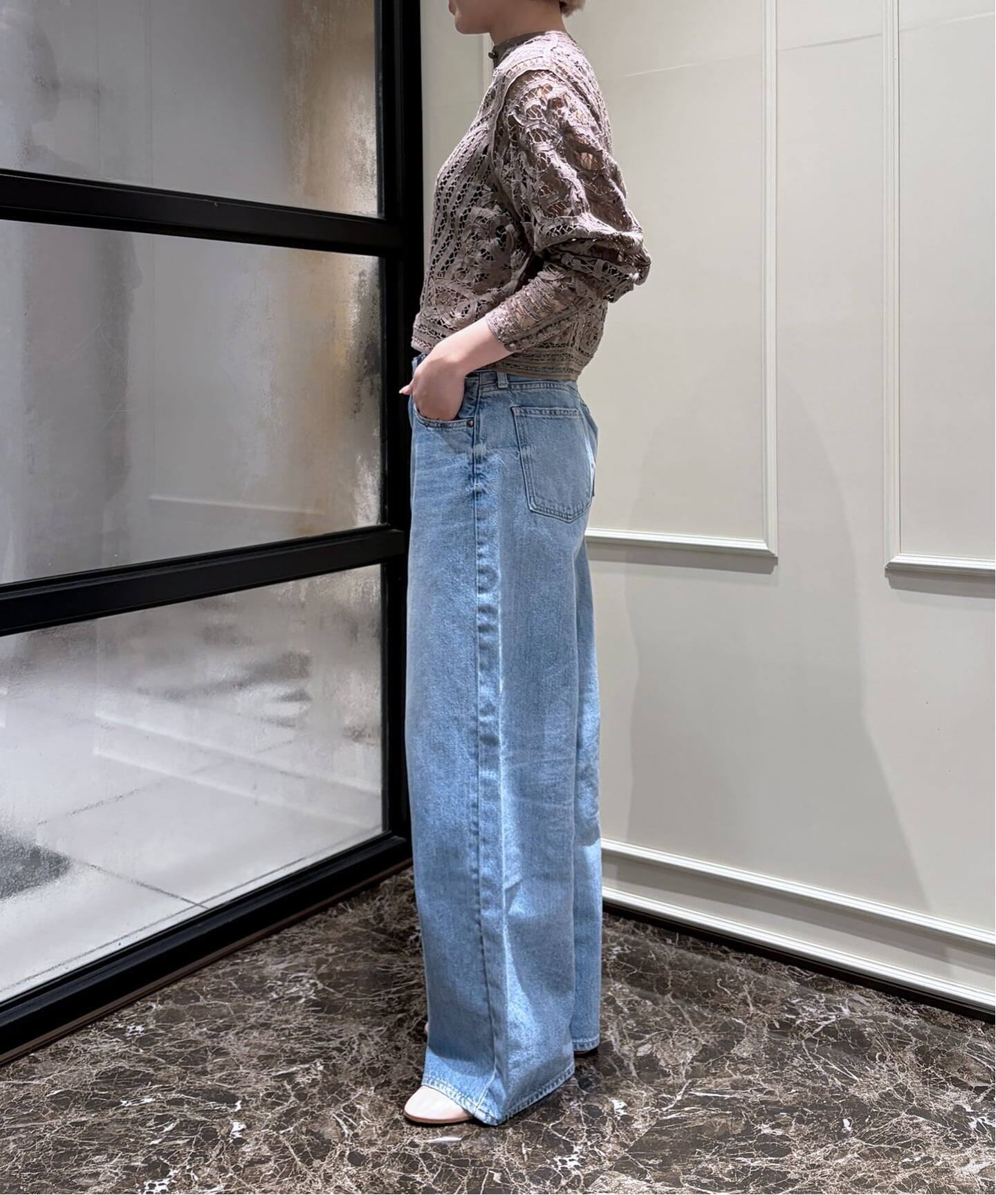 追加予約》IENA LA BOUCLE バテンレースブラウス（シャツ／ブラウス