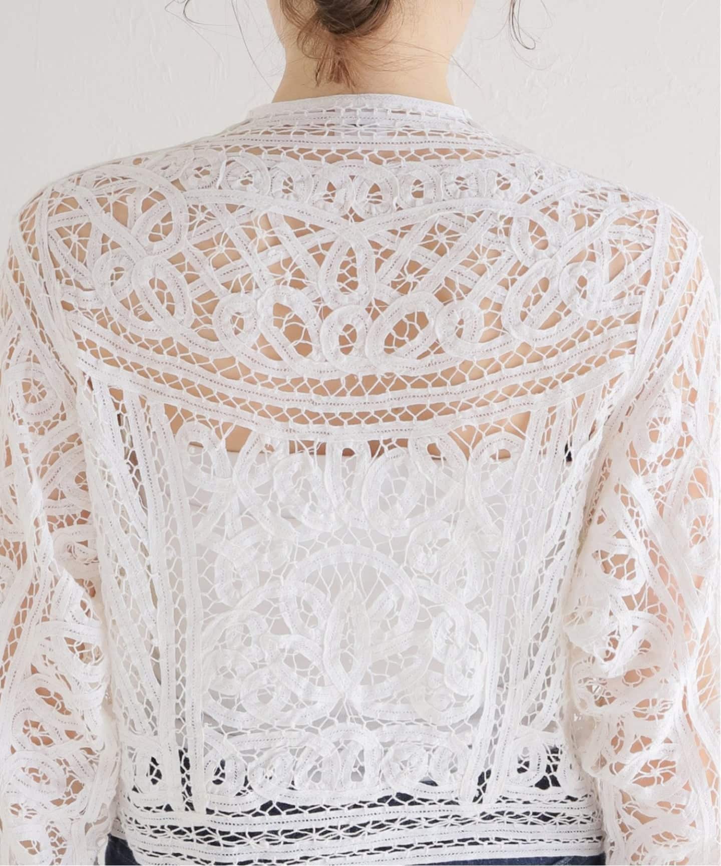 追加予約》IENA LA BOUCLE バテンレースブラウス（シャツ／ブラウス