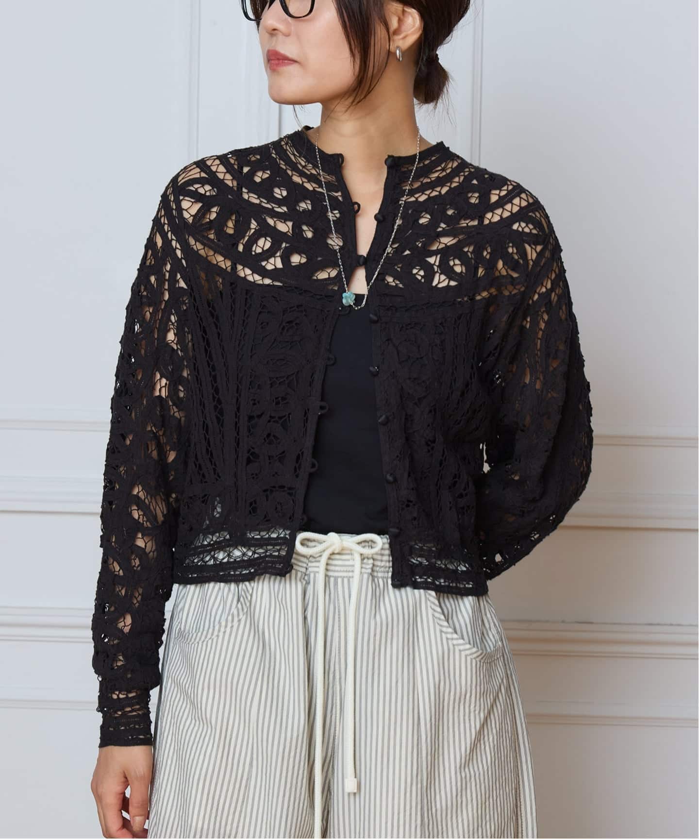IENA LA BOUCLE 新品 バテンレースブラウス IENA LA BOUCLE バテンレースブラウス（シャツ／ブラウス）｜IENA