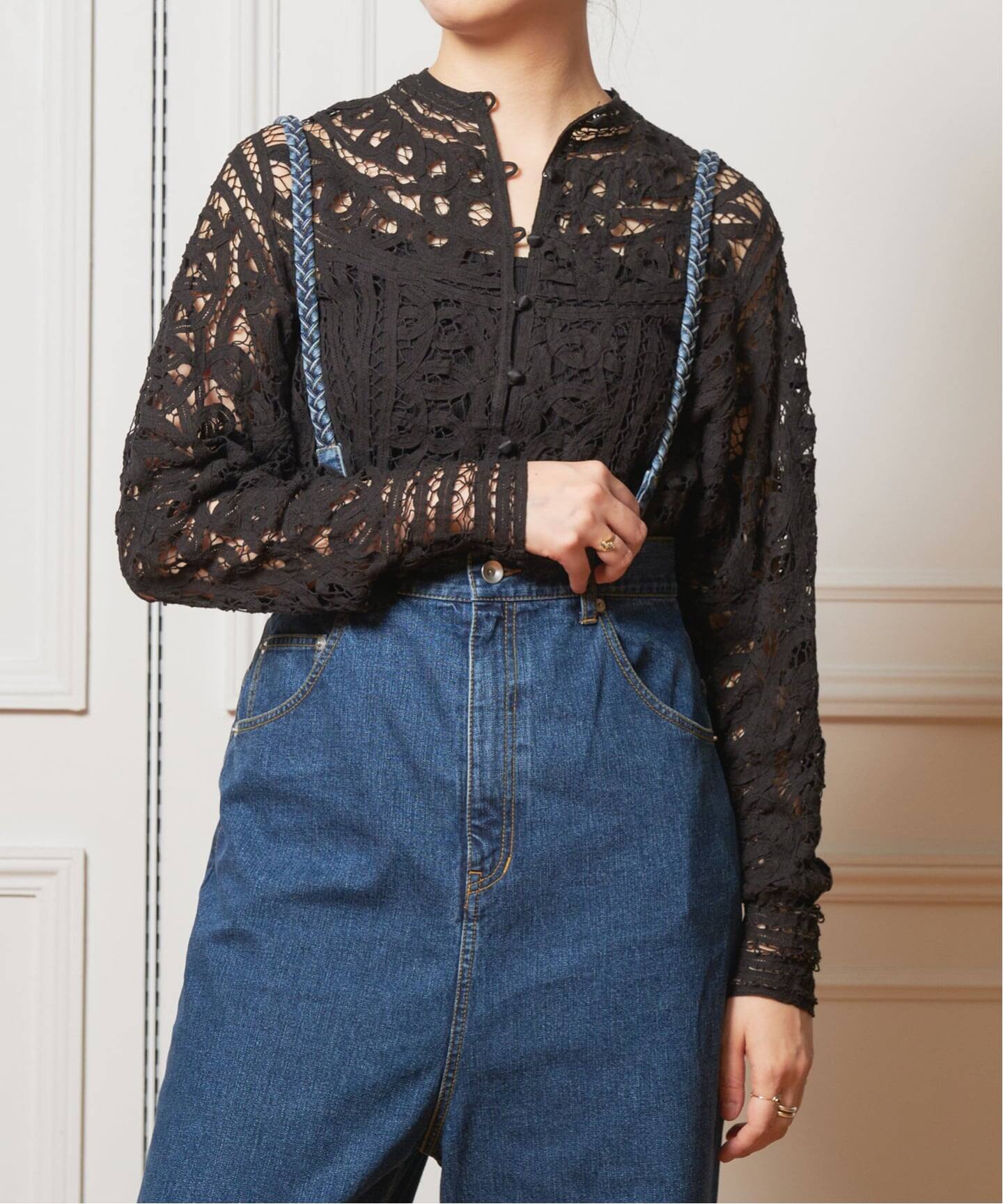 IENA イエナラブークル　バテンレースブラウス 予約》IENA LA BOUCLE バテンレースブラウス（シャツ／ブラウス