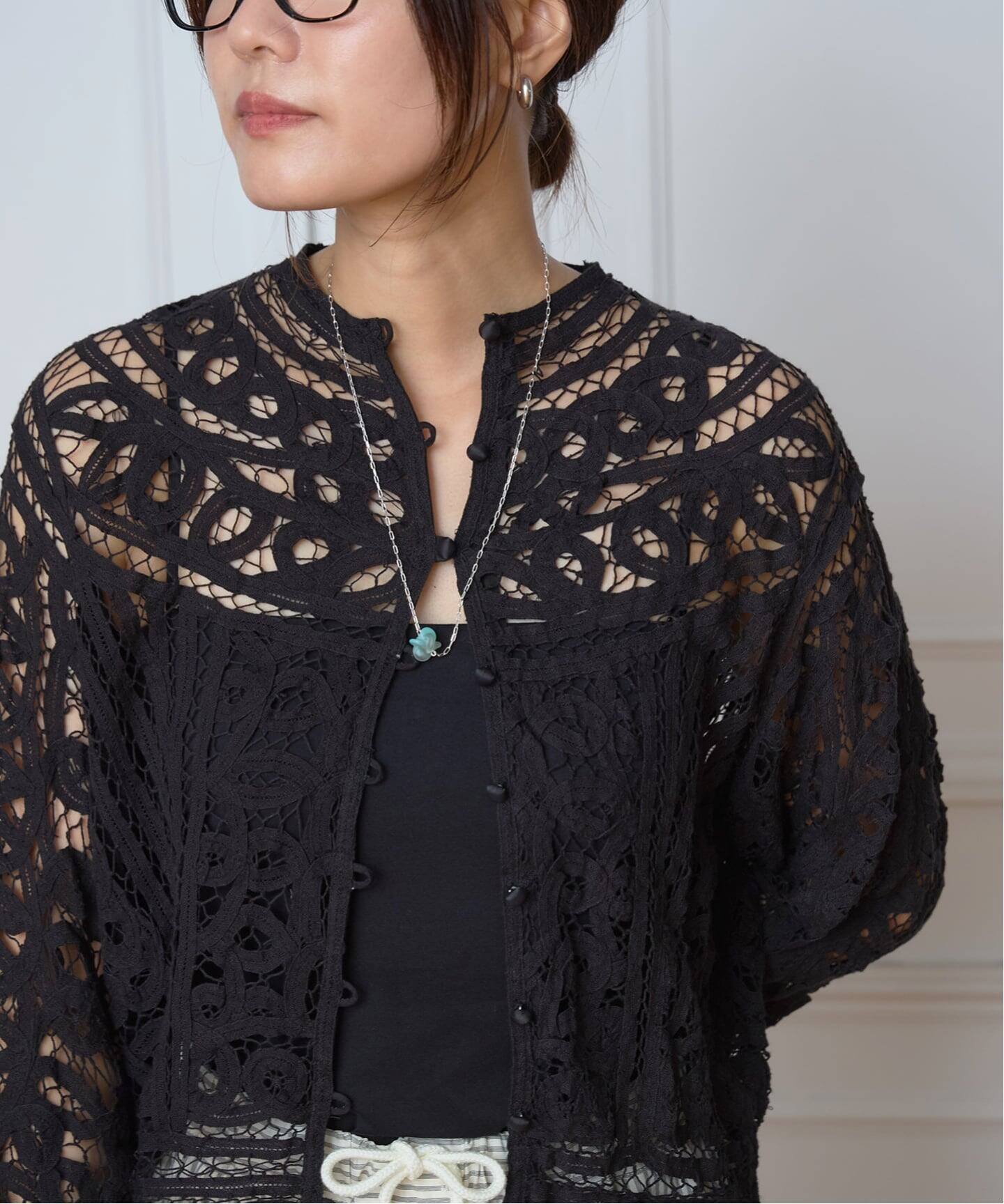 IENA LA BOUCLE バテンレースブラウス 予約》IENA LA BOUCLE バテンレースブラウス（シャツ／ブラウス