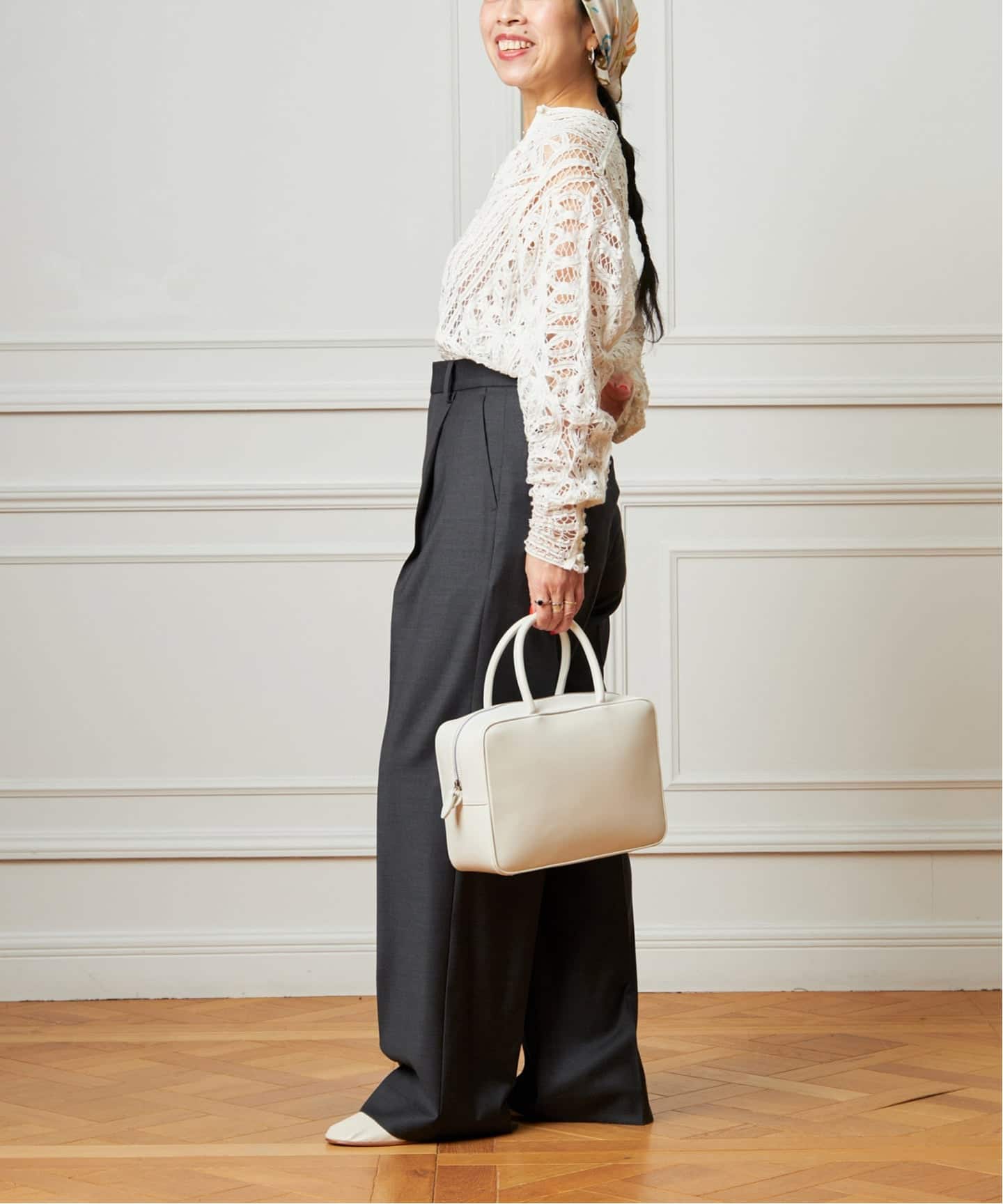 【21日限定値下げ】IENA LA BOUCLE バテンレースブラウス 予約》IENA LA BOUCLE バテンレースブラウス（シャツ／ブラウス