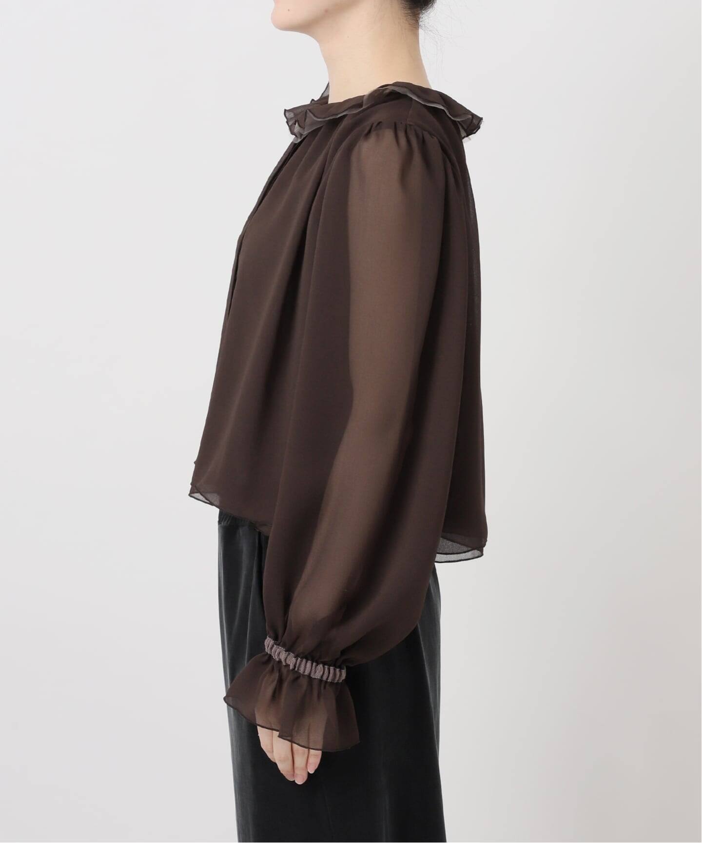 IENA  IENA LA BOUCLE  ジョーゼットリボンブラウス IENA LA BOUCLE リボンブラウス（シャツ／ブラウス）｜IENA（イエナ