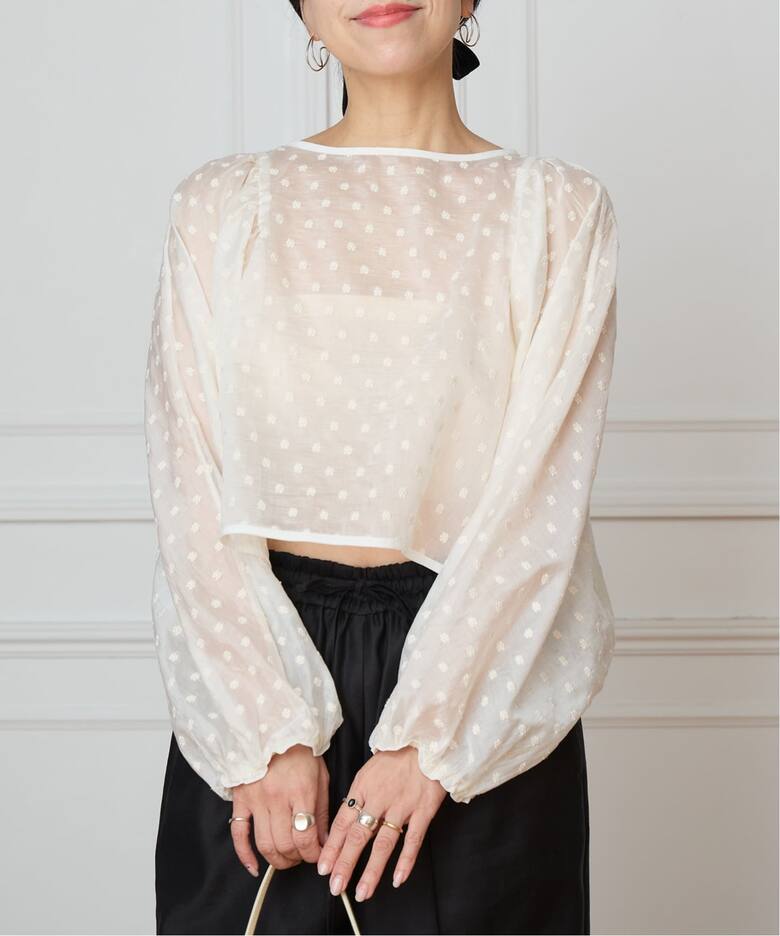 IENA LA BOUCLE Flower ドットブラウス（シャツ／ブラウス）｜IENA 