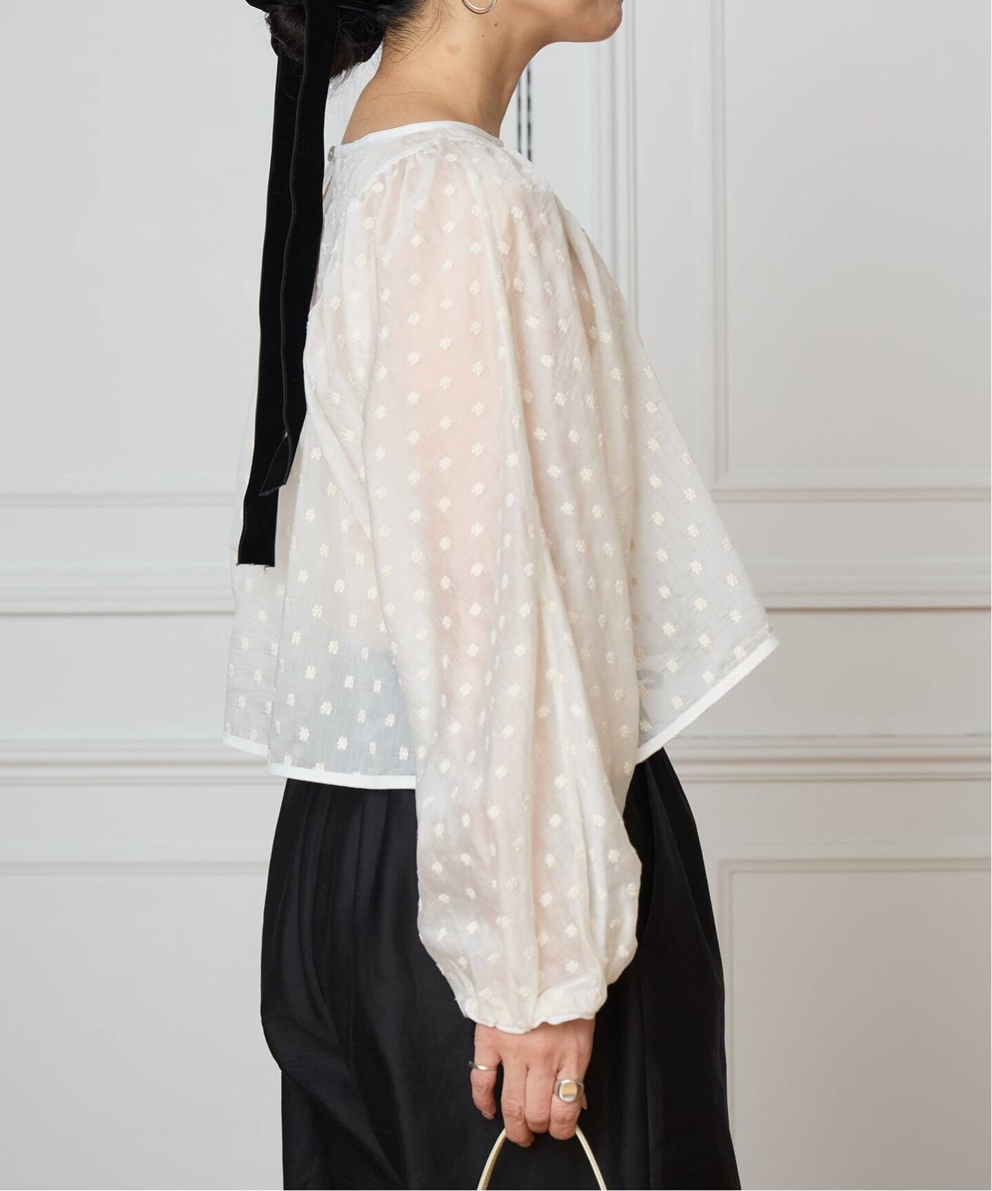 IENA LA BOUCLE Flower ドットブラウス（シャツ／ブラウス）｜IENA 