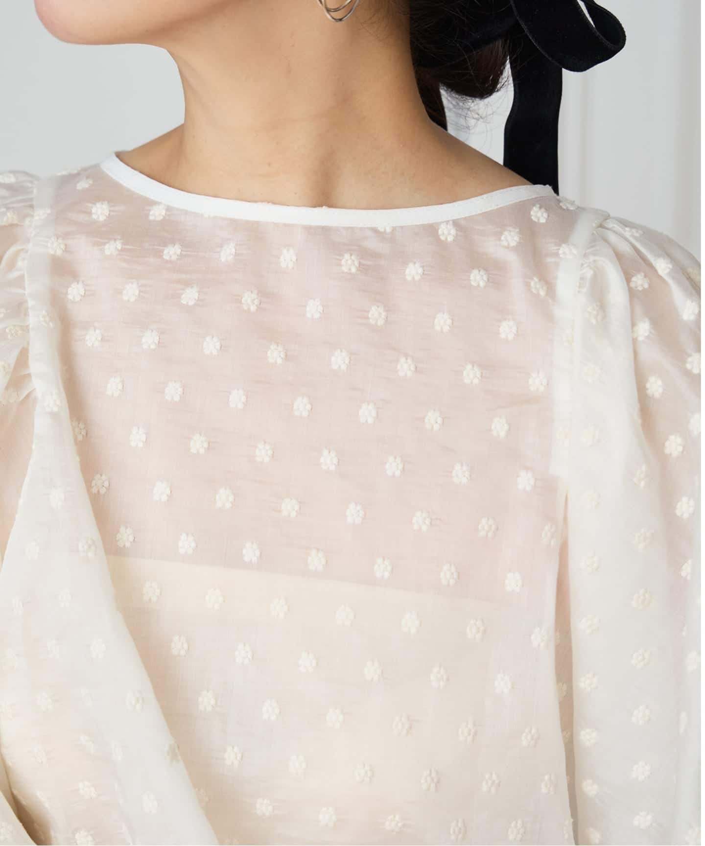IENA LA BOUCLE Flower ドットブラウス（シャツ／ブラウス）｜IENA