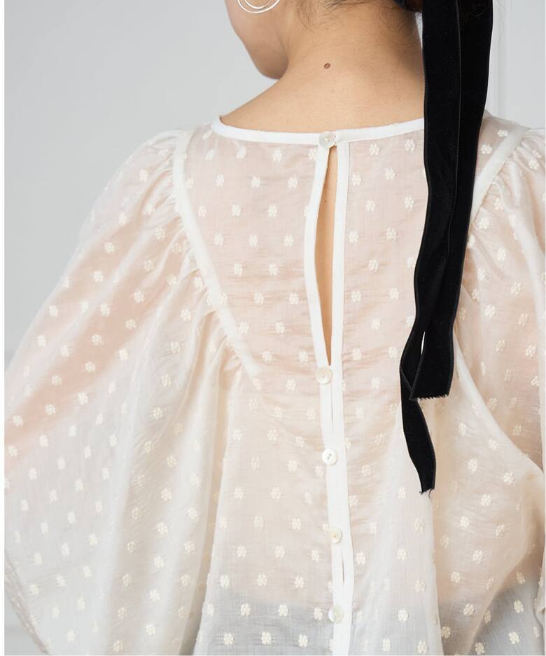 IENA LA BOUCLE Flower ドットブラウス（シャツ／ブラウス）｜IENA 