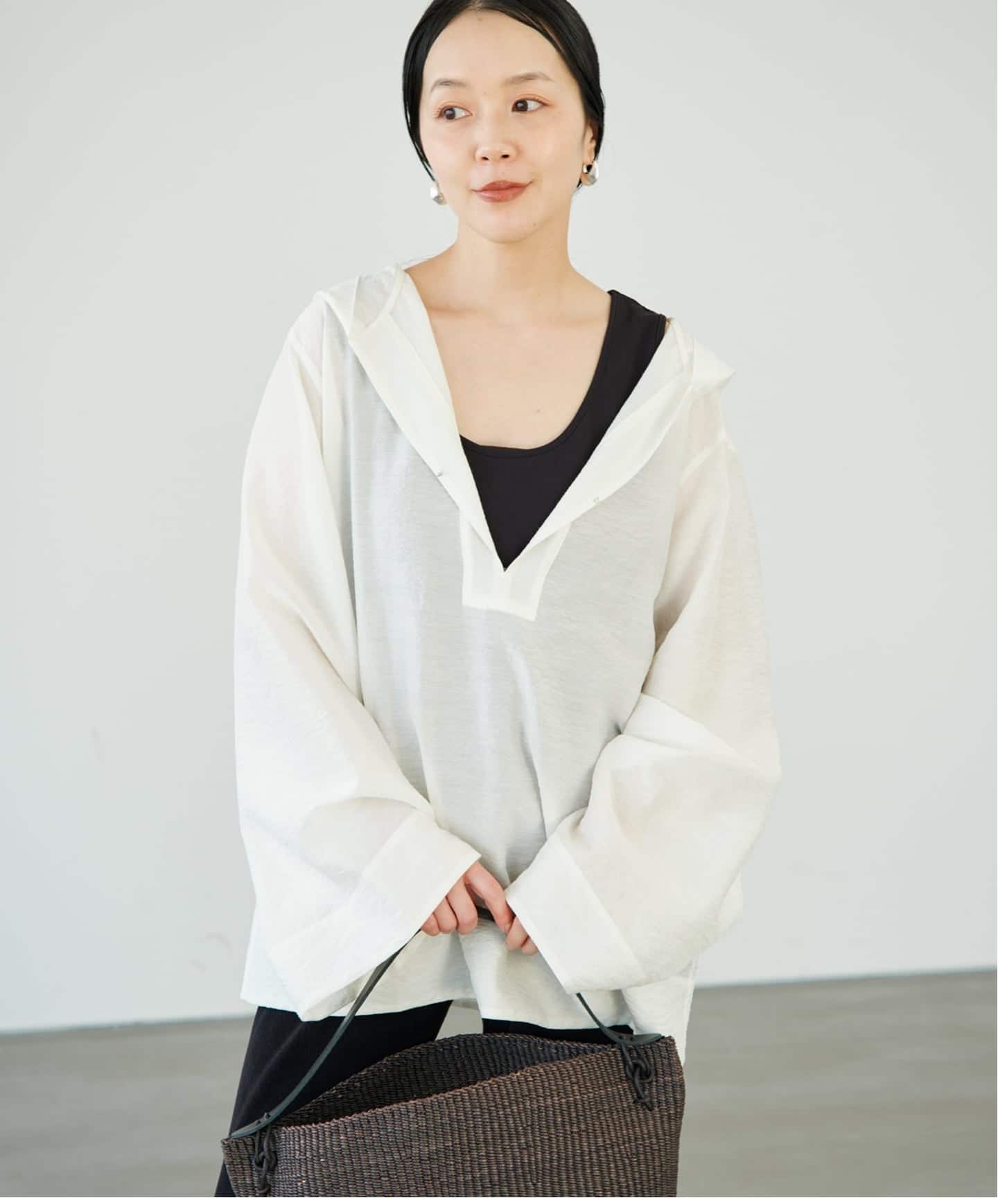 Sheer Hoodie ブラウス（シャツ／ブラウス）｜Plage（プラージュ）の