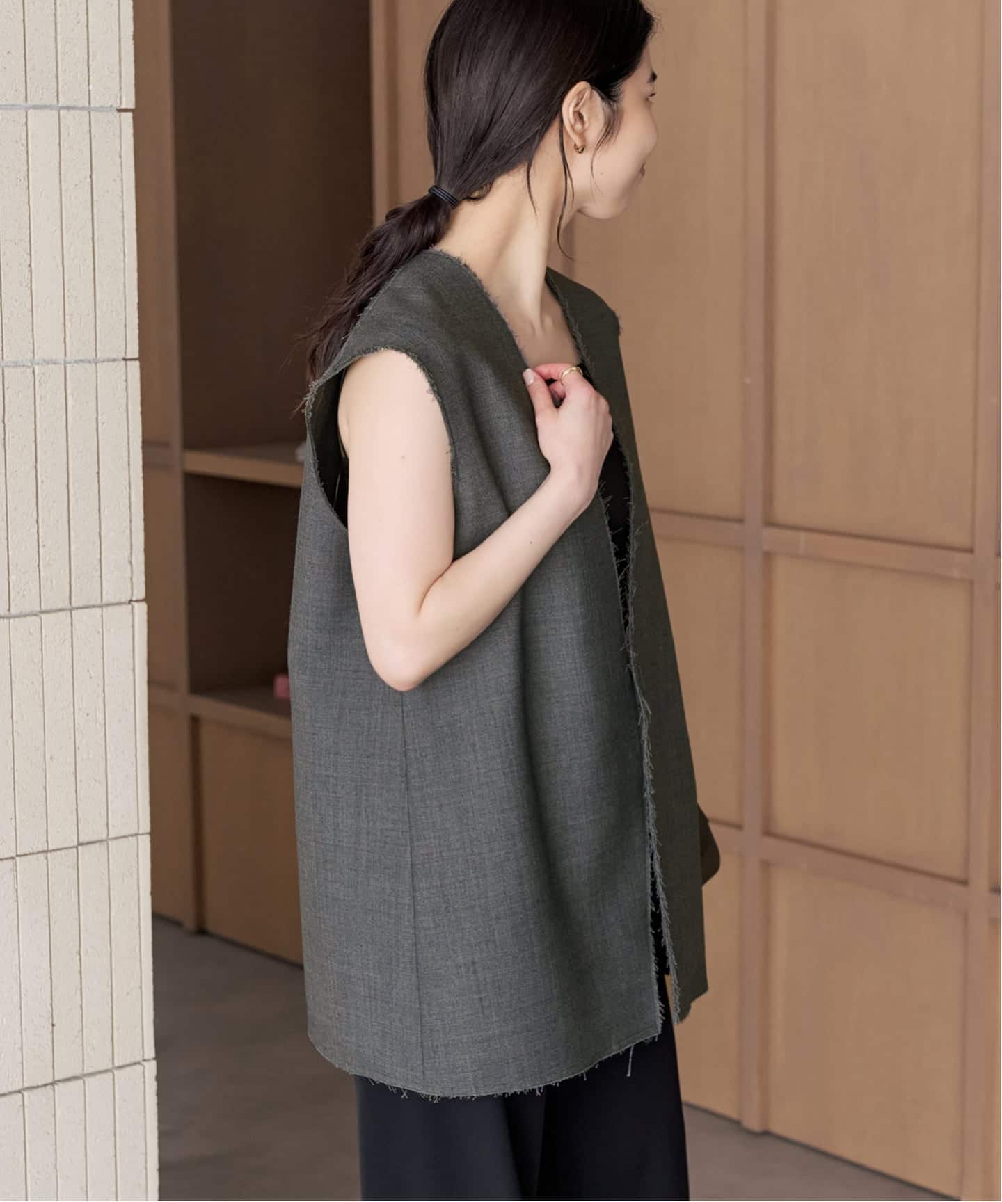 Plage プラージュ◆新品タグ付き Mixヤーン ジレ ニットベスト WO mix rever ジレ（ベスト）｜Plage（プラージュ）の通販｜BAYCREW'S