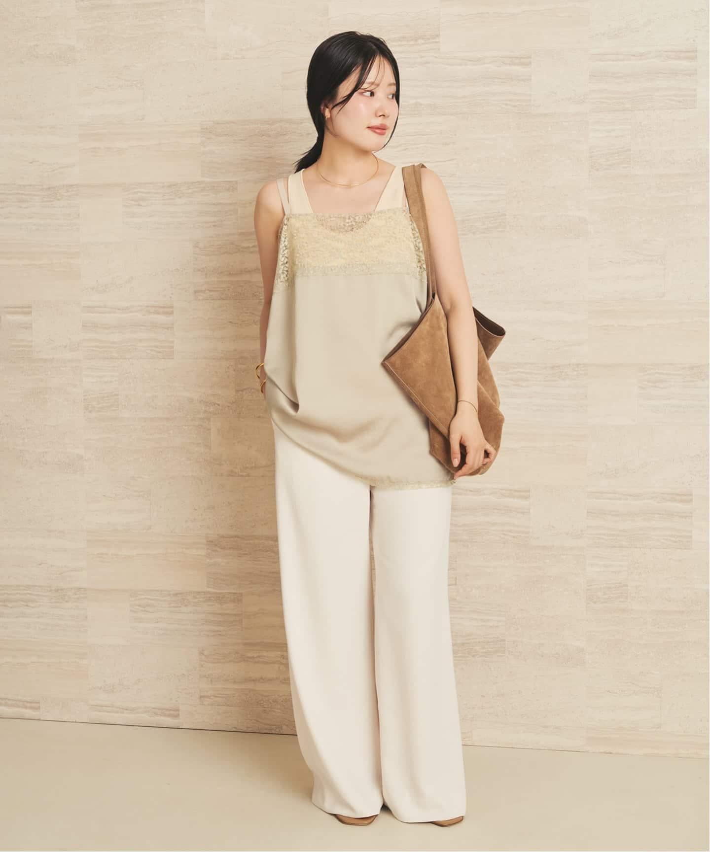 Linen mix lace キャミソール（キャミソール）｜Plage（プラージュ）の