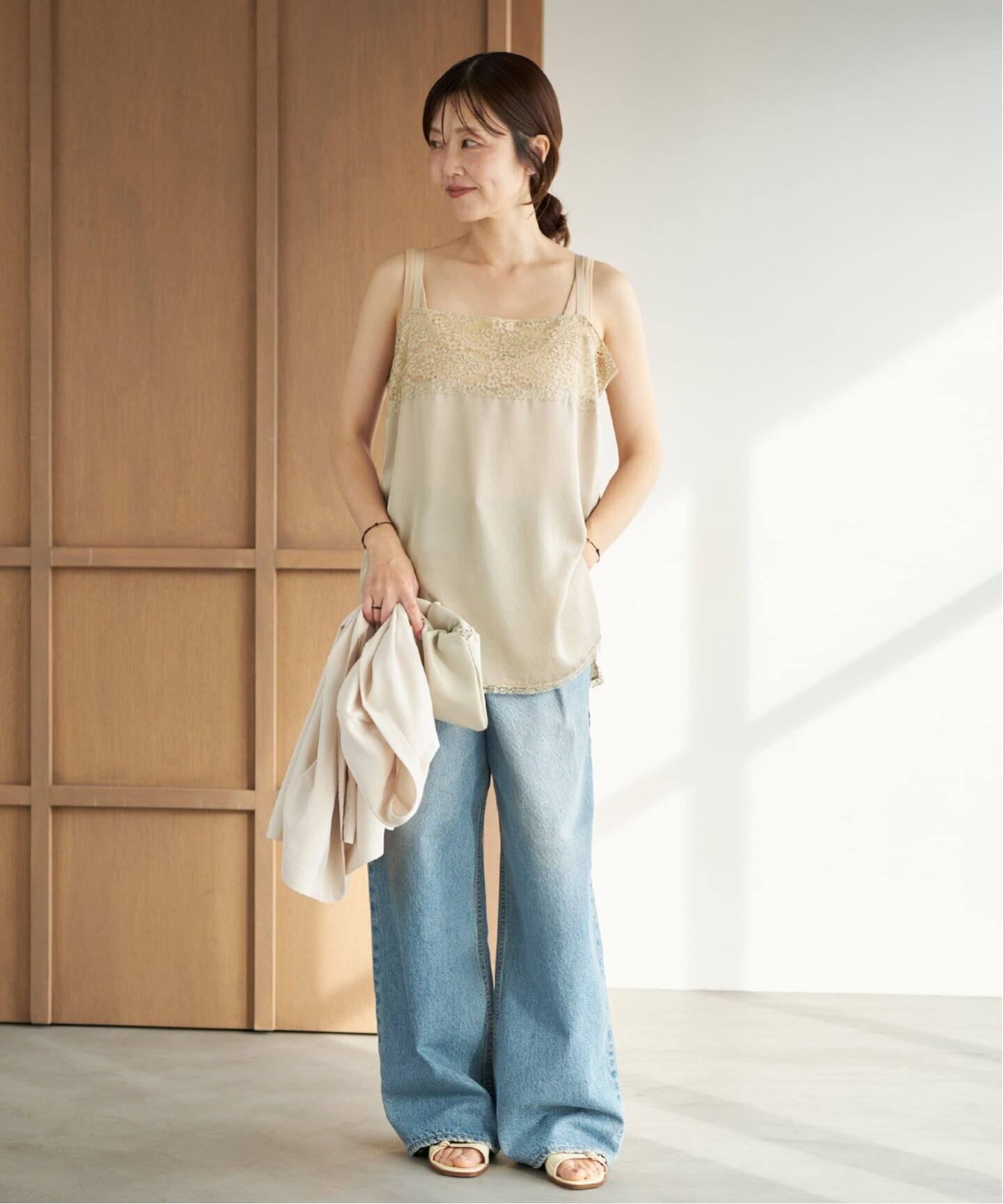 Linen mix lace キャミソール（キャミソール）｜Plage（プラージュ）の