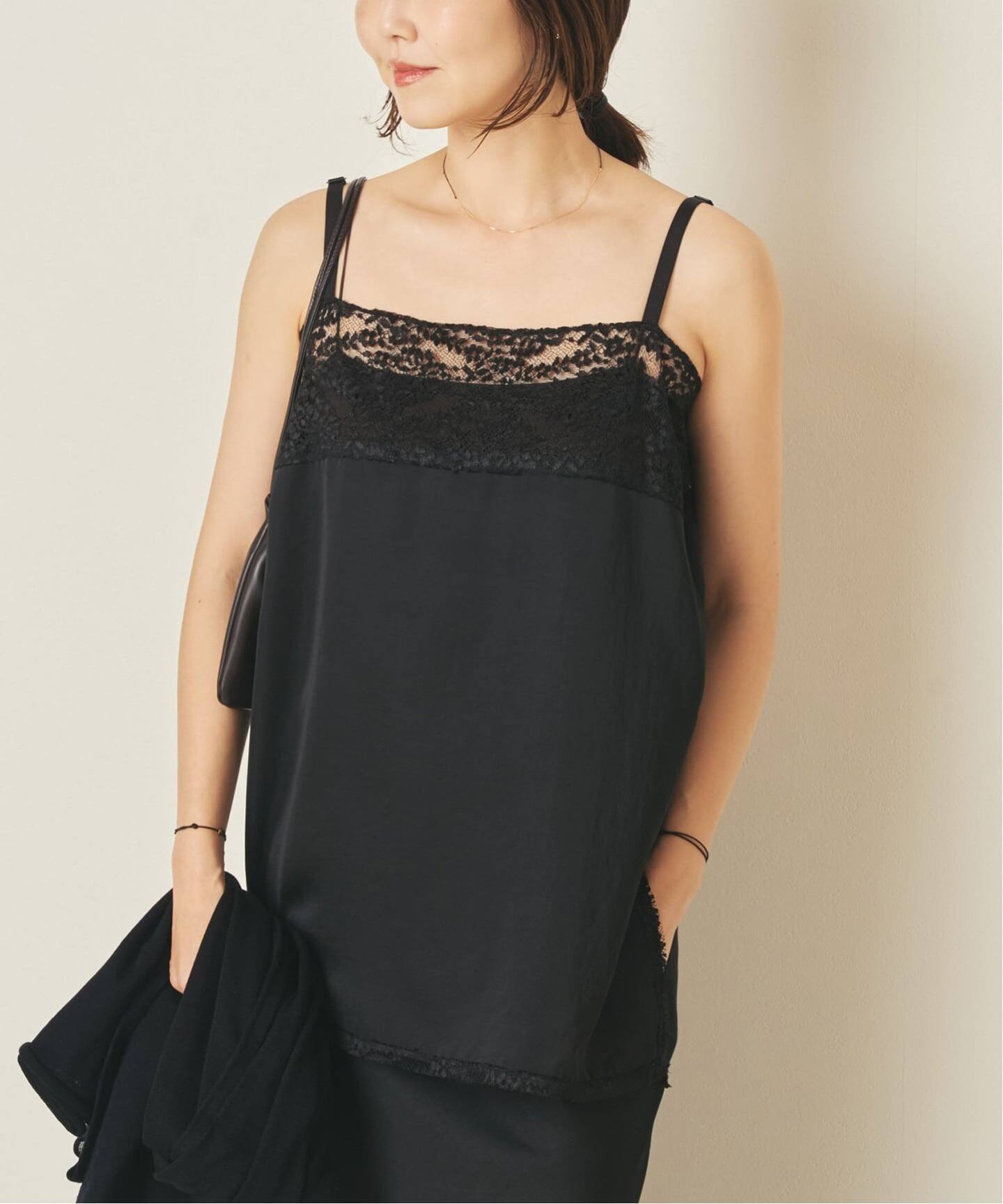 Linen mix lace キャミソール（キャミソール）｜Plage（プラージュ）の
