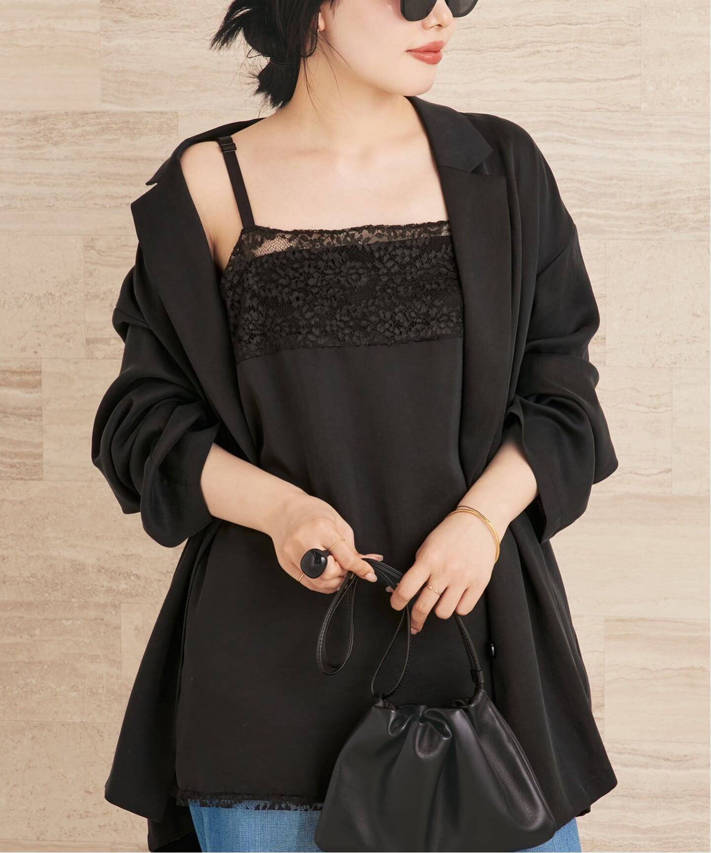 Linen mix lace キャミソール（キャミソール）｜Plage（プラージュ）の