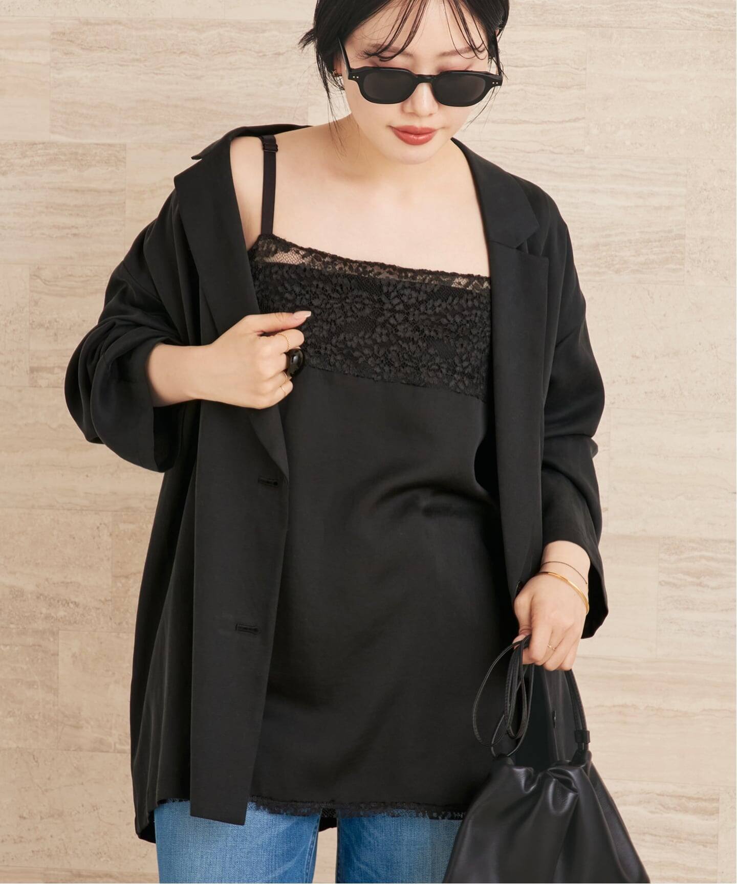 Linen mix lace キャミソール（キャミソール）｜Plage（プラージュ）の
