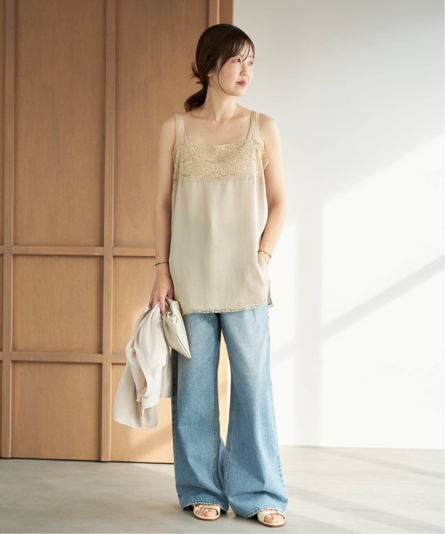 Linen mix lace キャミソール（キャミソール）｜Plage（プラージュ）の