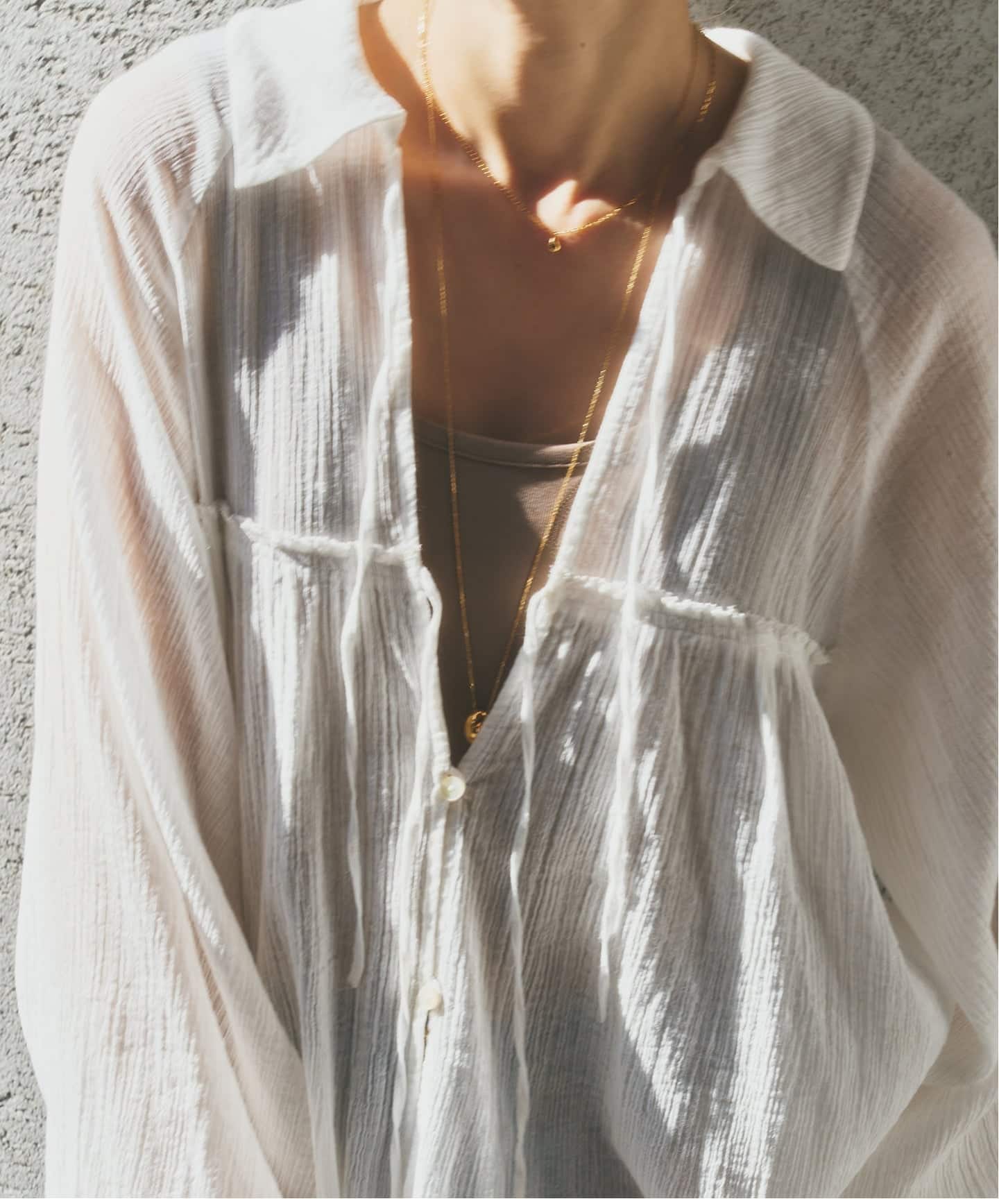 plage Crepe BOHO ブラウス ホワイト　新品未使用 Crepe BOHO ブラウス（シャツ／ブラウス）｜Plage（プラージュ）の通販