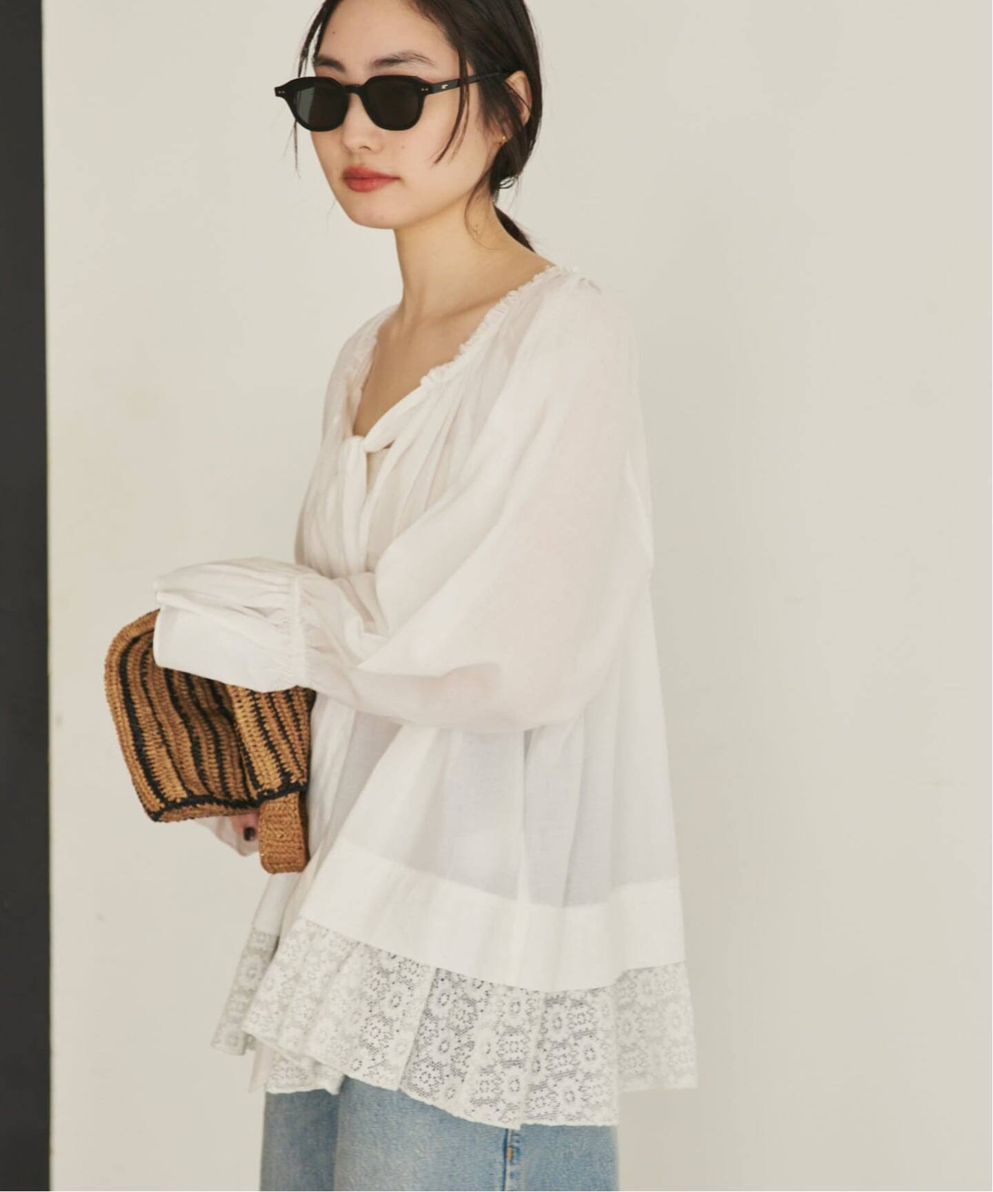 COTTON KHADI ブラウス（シャツ／ブラウス）｜Plage（プラージュ）の