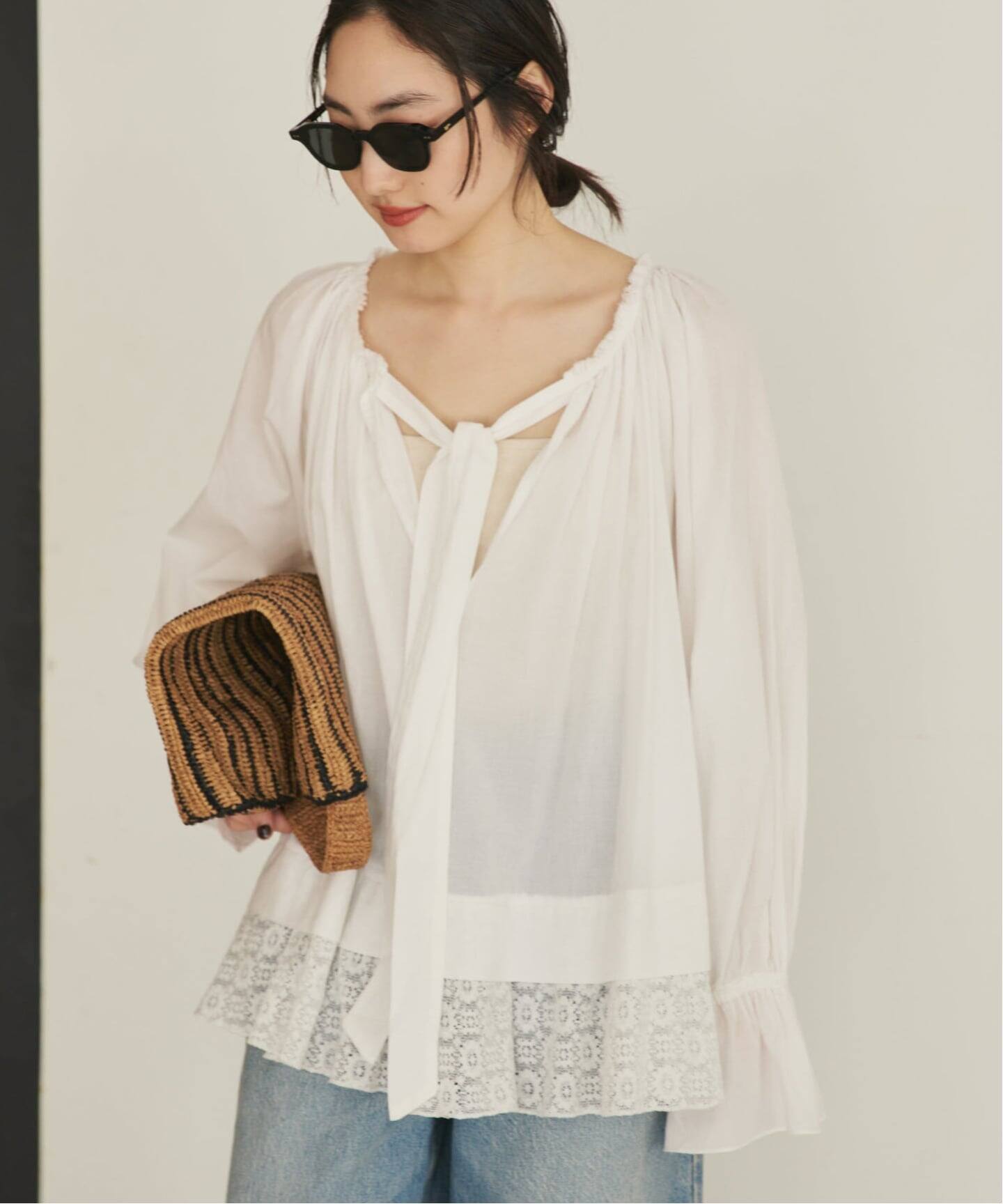 COTTON KHADI ブラウス（シャツ／ブラウス）｜Plage（プラージュ）の 