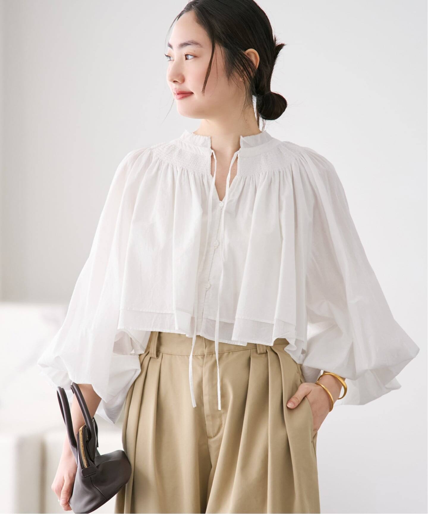 IND VOIL SHIRRING ブラウス（シャツ／ブラウス）｜Plage（プラージュ