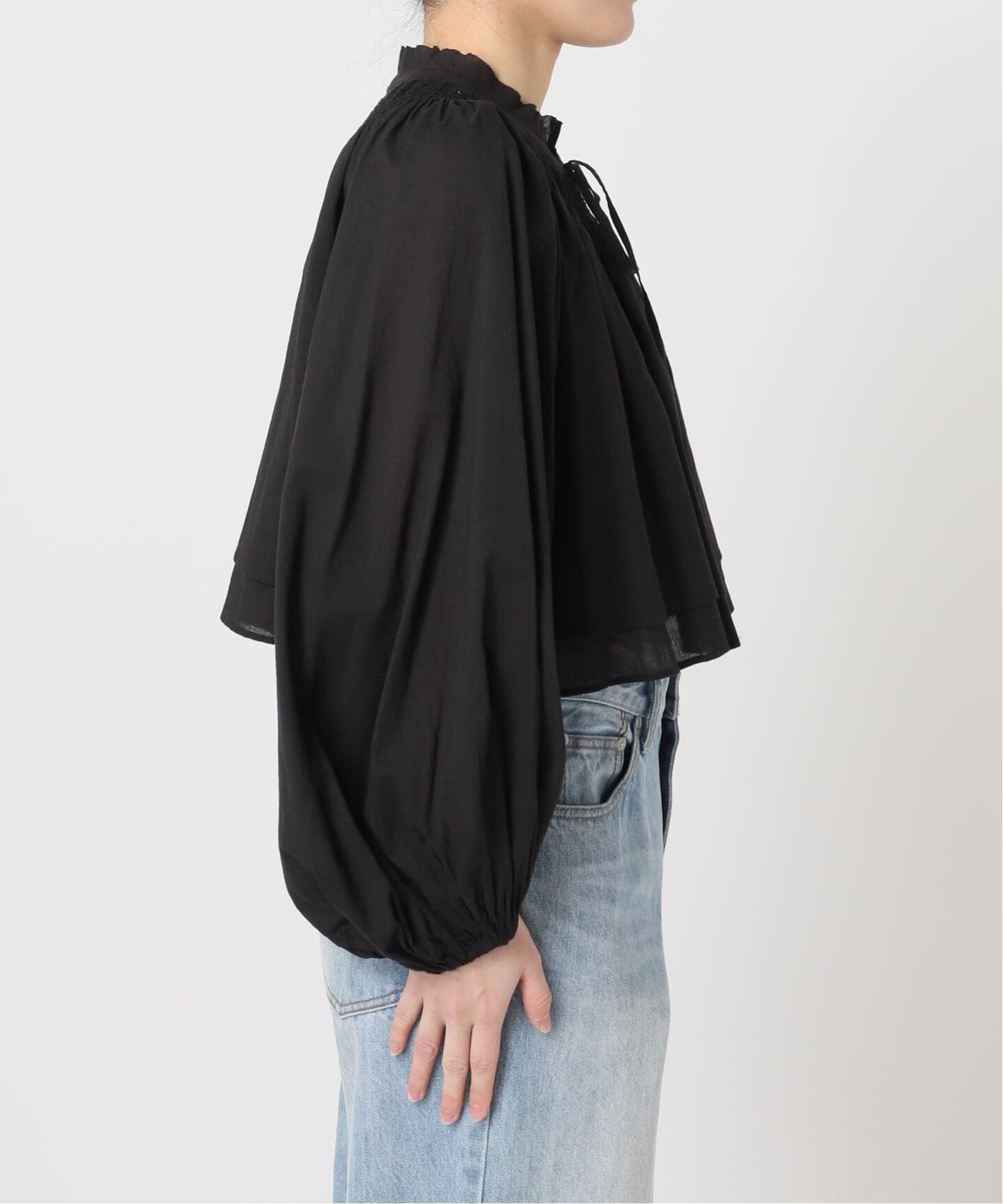 【2026SS】plage IND VOIL SHIRRING ブラウス 黒 レディース 【2026SS】plage IND VOIL SHIRRING ブラウス 黒