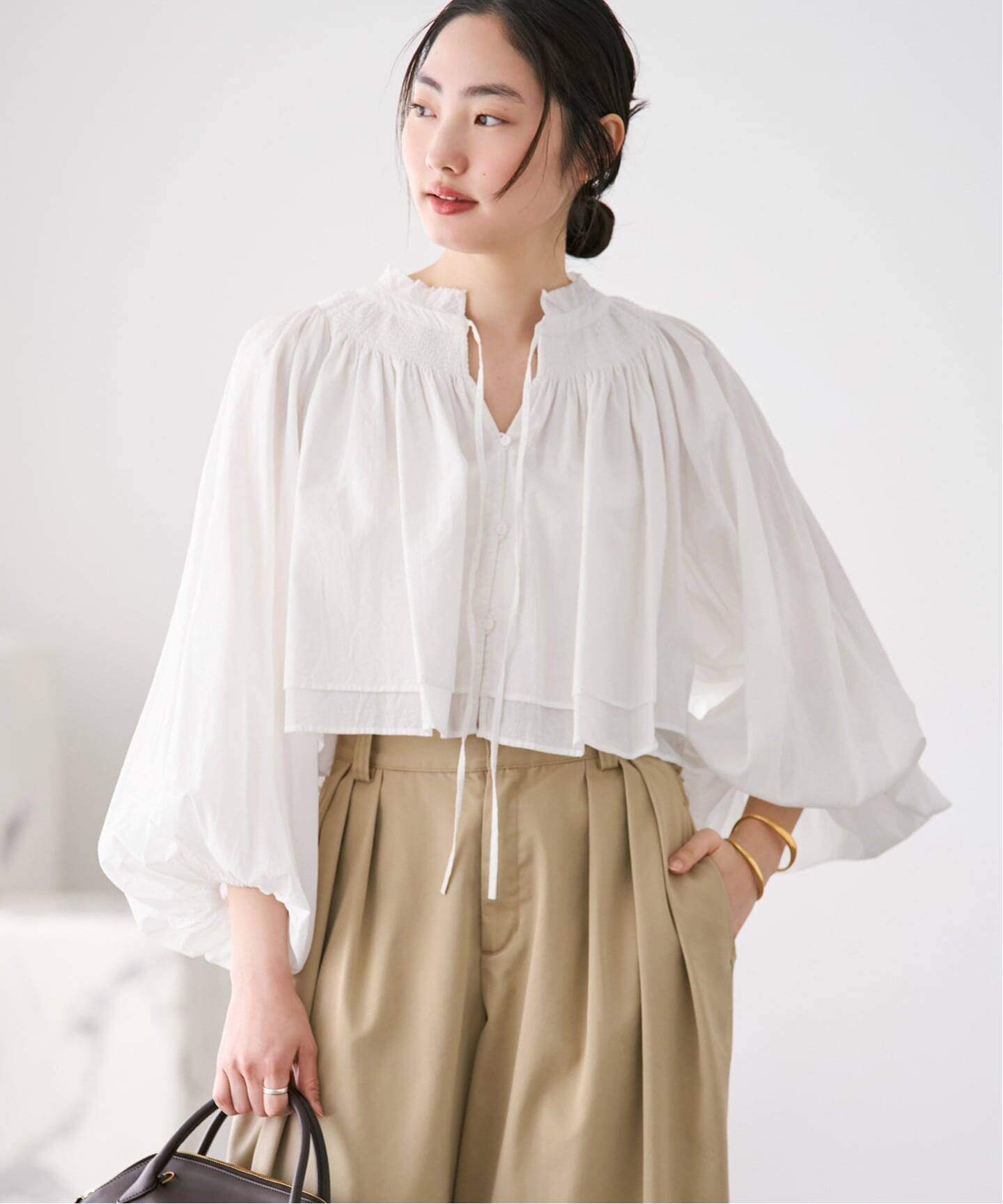 IND VOIL SHIRRING ブラウス（シャツ／ブラウス）｜Plage（プラージュ 