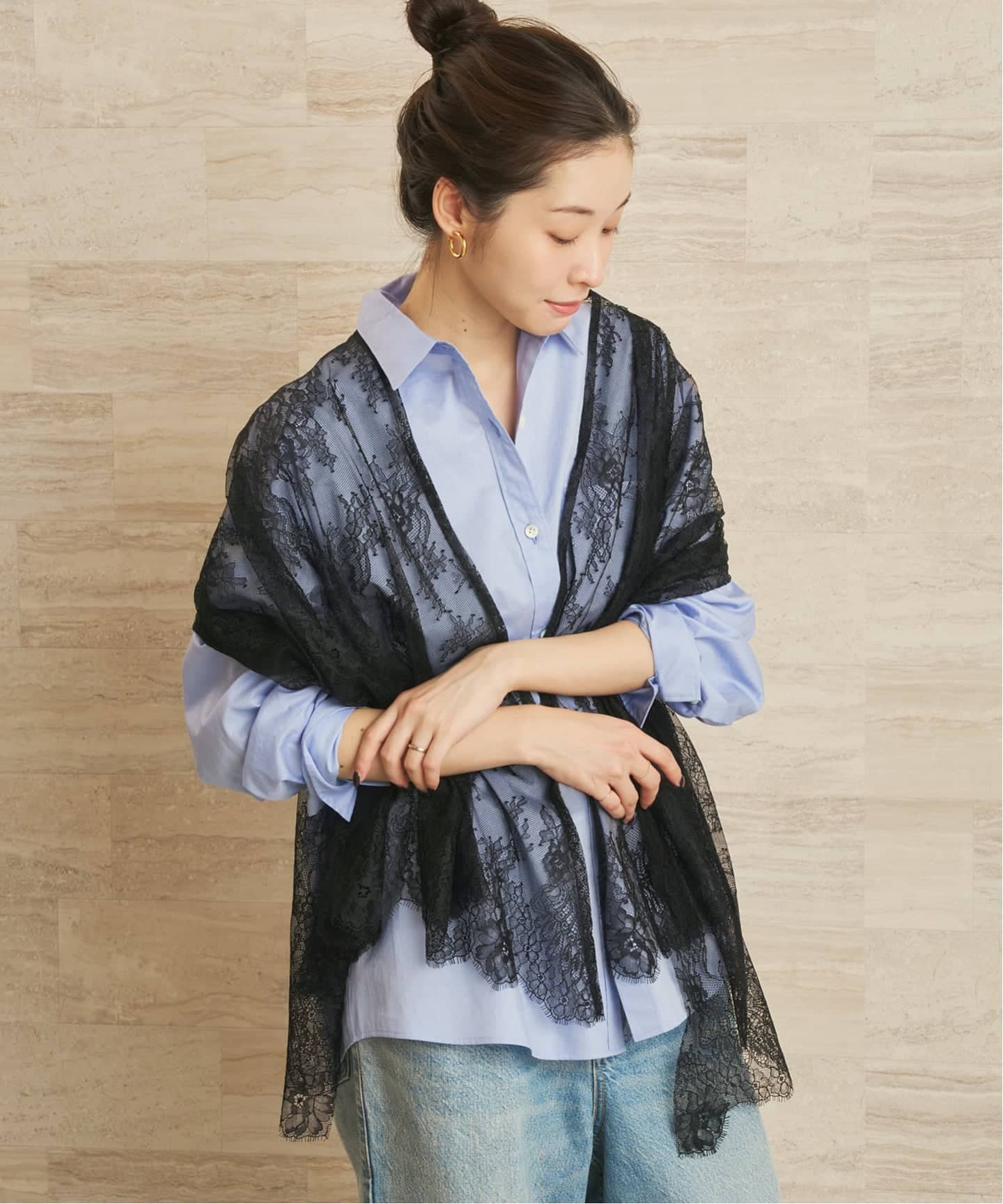 【極美品】Plage　プラージュ ベスト ロングジレ ウール コート 38 lace ベスト（ストール）｜Plage（プラージュ）の通販｜BAYCREW'S STORE