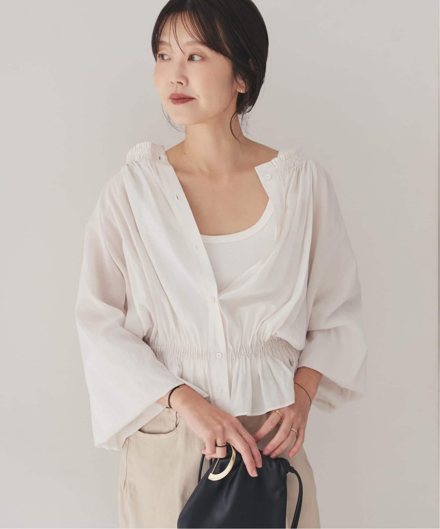 予約》silky gather ブラウス（シャツ／ブラウス）｜Plage（プラージュ