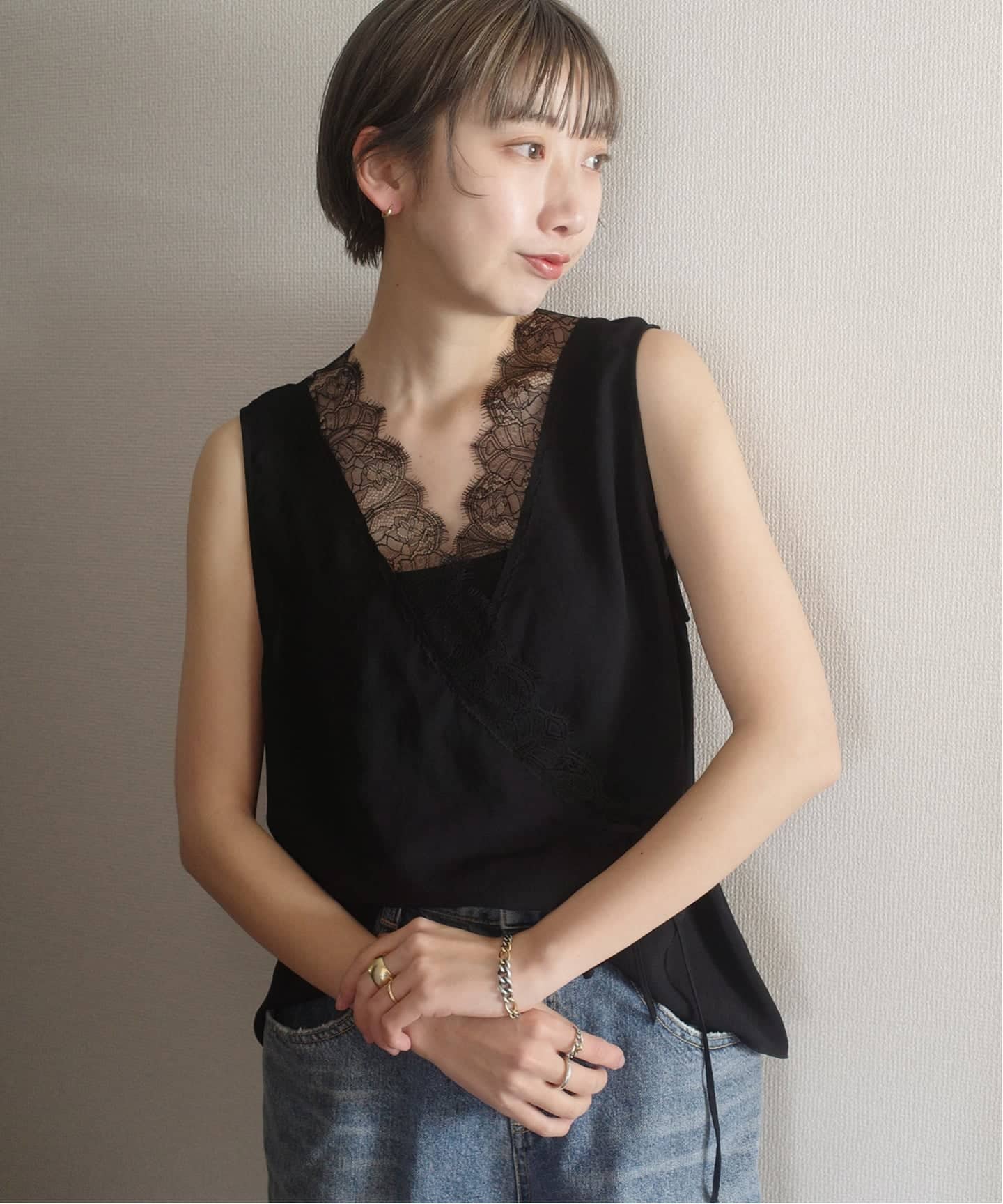 Plage solstiss frenchlace ジレ ホワイト 追加》solstiss frenchlace ジレ 2（その他トップス）｜Plage