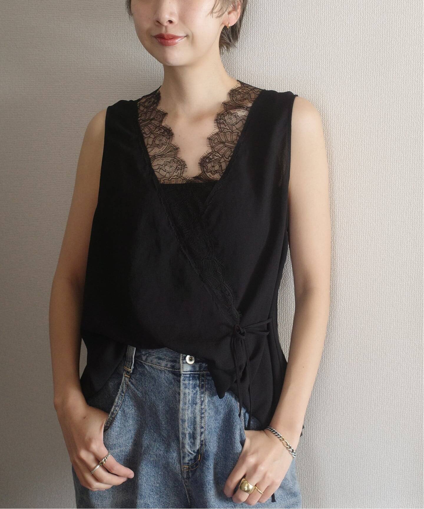 追加予約》solstiss frenchlace ジレ 2（その他トップス）｜Plage