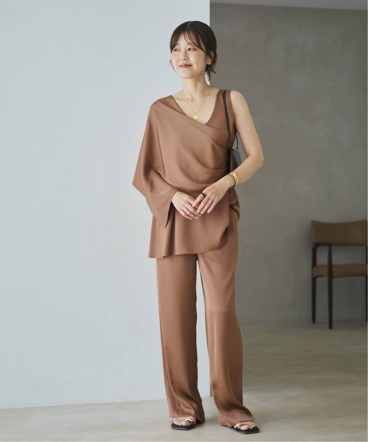 dull satin scarf set タンク（タンクトップ）｜Plage（プラージュ）の