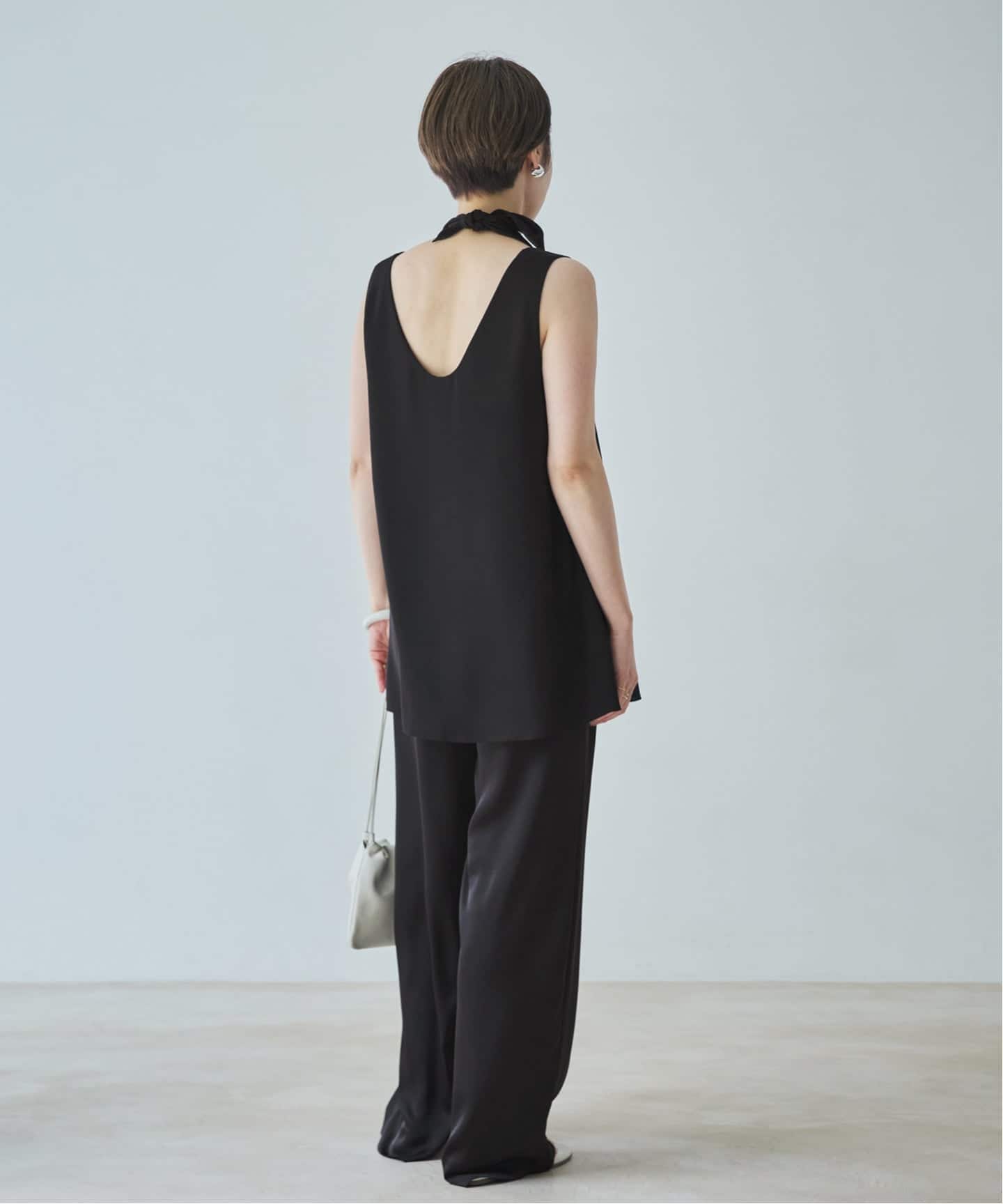 予約》dull satin scarf set タンク（タンクトップ）｜Plage
