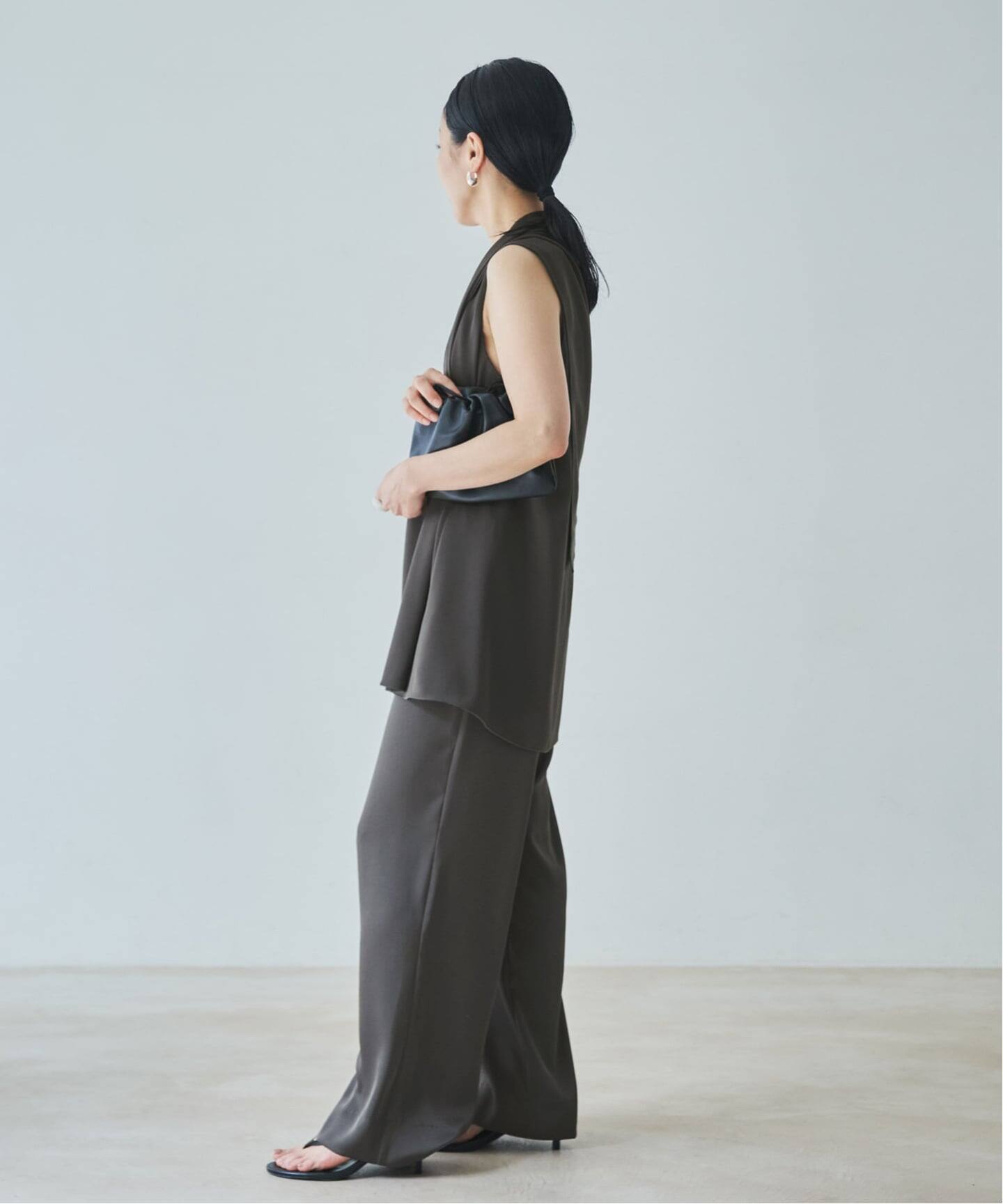 予約》dull satin scarf set タンク（タンクトップ）｜Plage