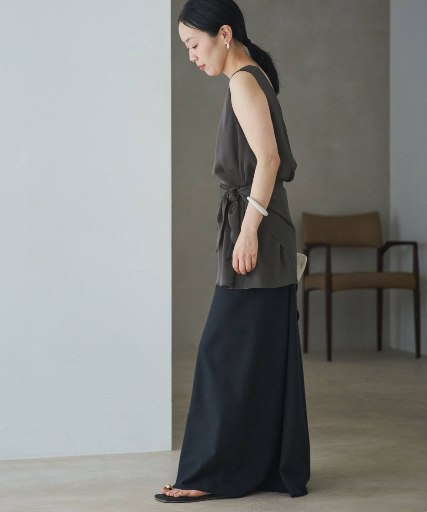 dull satin scarf set タンク（タンクトップ）｜Plage（プラージュ）の