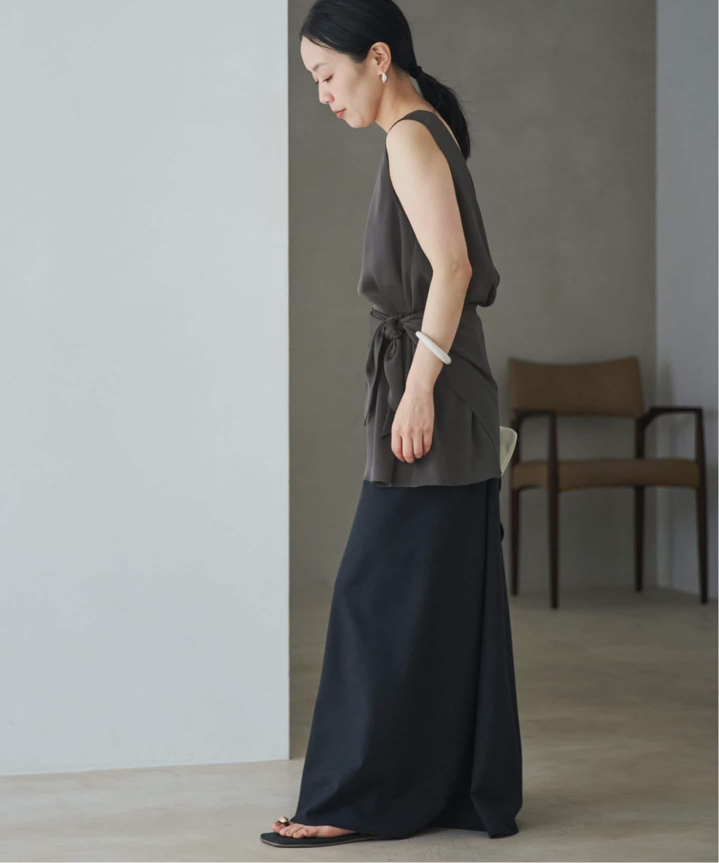 dull satin scarf set タンク（タンクトップ）｜Plage（プラージュ）の