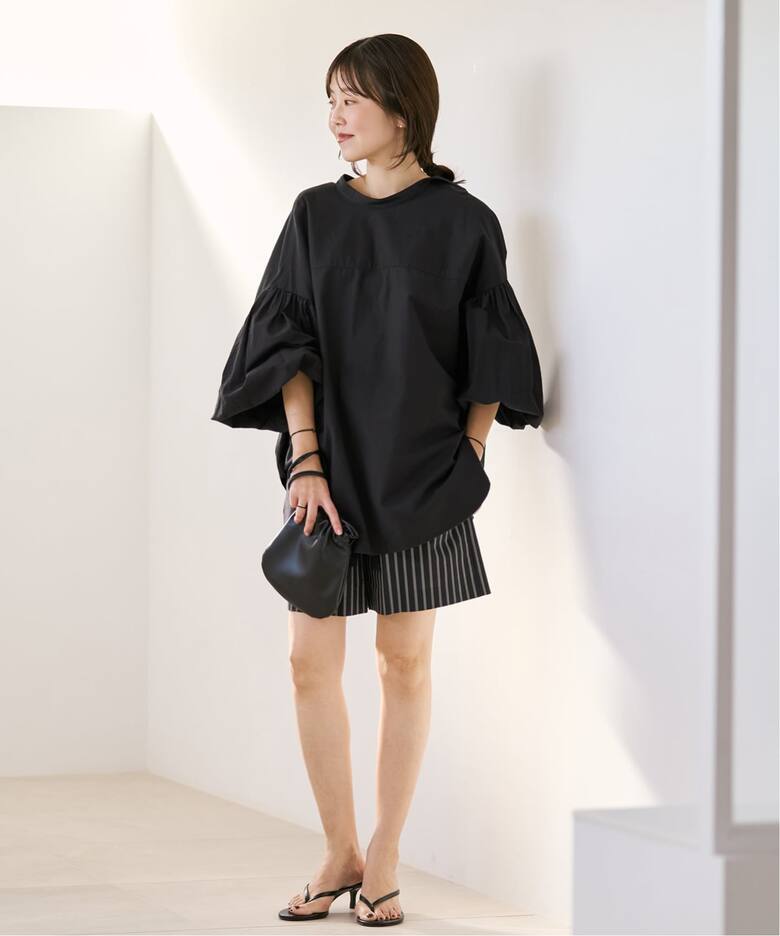 一部店舗・WEB限定追加》オックスボリュームブラウス（シャツ 