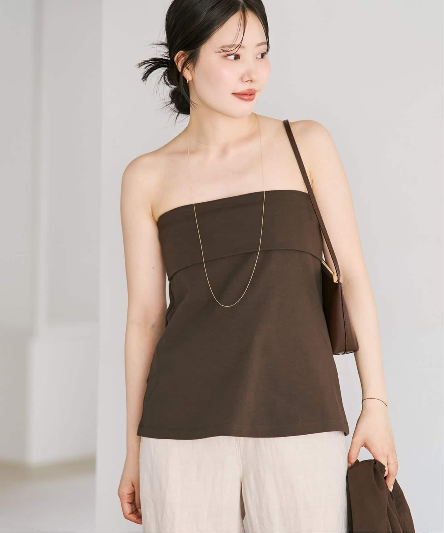 R'IAM コンパクトニットTeeのコーディネートスナップ（chika）｜Plage