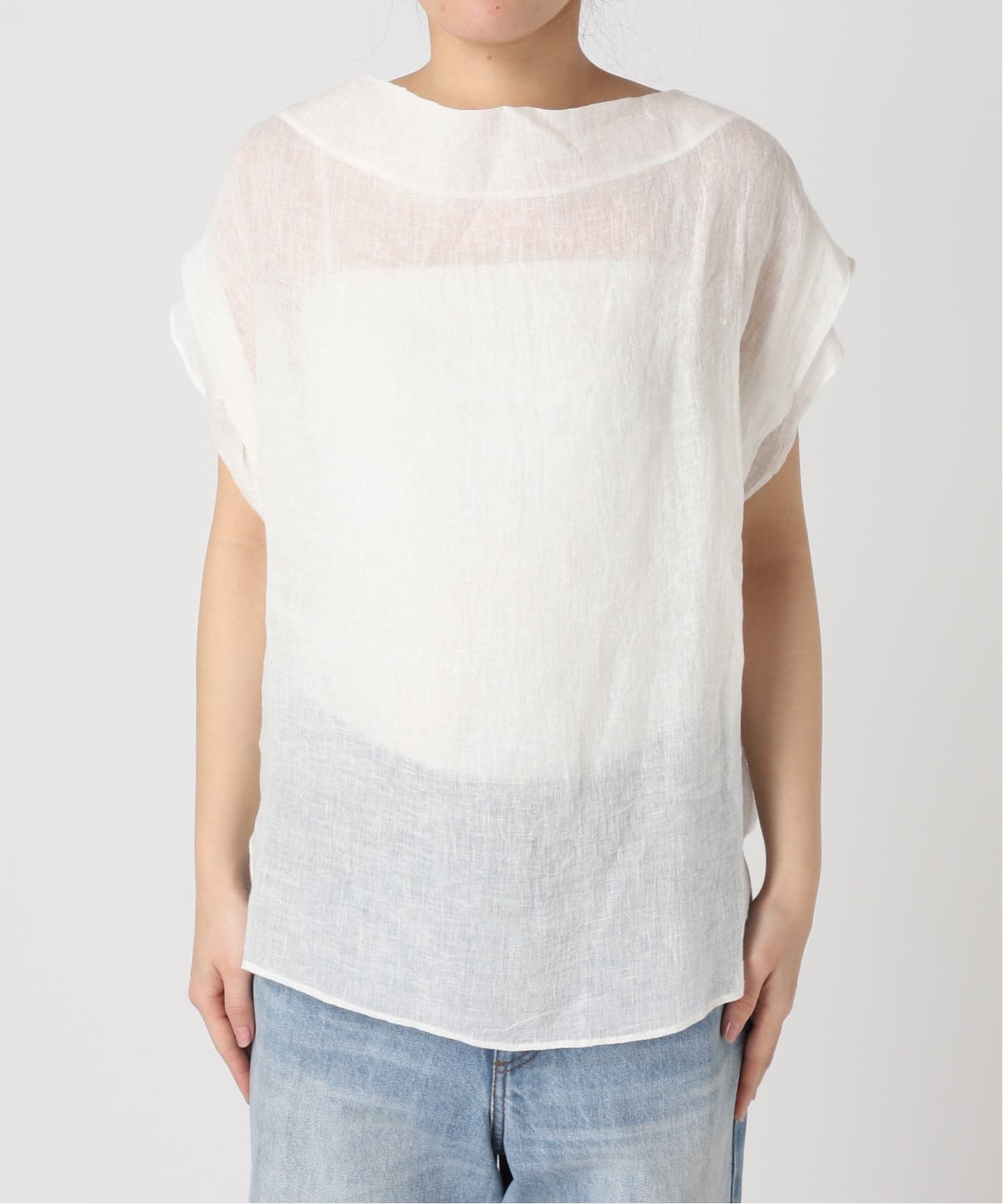 プラージュ新品★ enrica ブラウス　ホワイト ENRICA / エンリカ SHEER ブラウス（シャツ／ブラウス）｜Plage