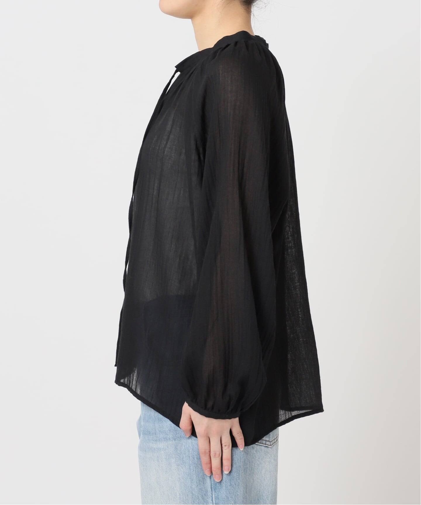 le / ル NATURAL COTTON SHIRRING ブラウス（シャツ／ブラウス