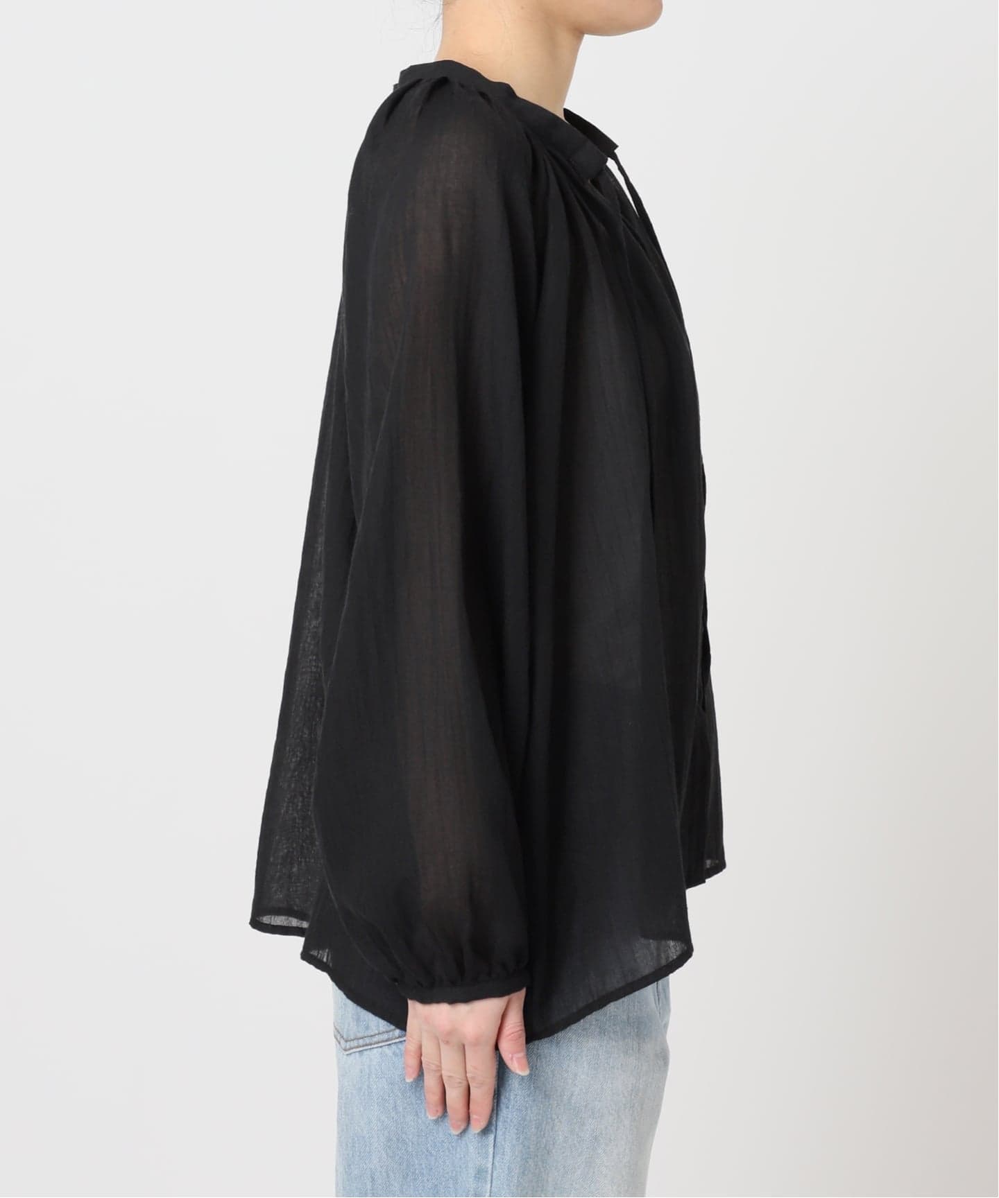 専用　plage COTTON SHIRRING ブラウス le / ル NATURAL COTTON SHIRRING ブラウス（シャツ／ブラウス