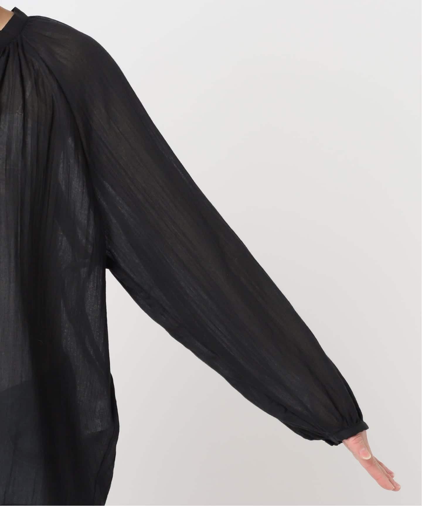le / ル NATURAL COTTON SHIRRING ブラウス（シャツ／ブラウス